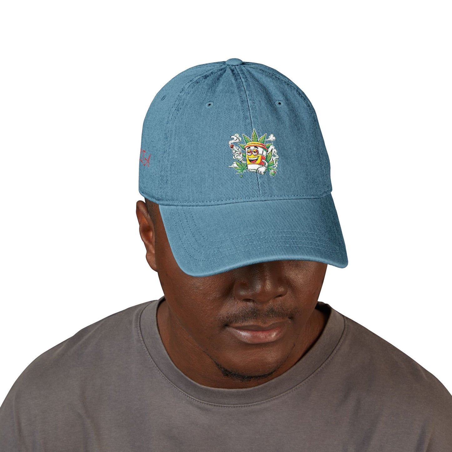 Embroidered Denim Hat, Casual Style Cap, Gift for Friends, Summer Accessory, Unique Fun Hat, Outdoor Style