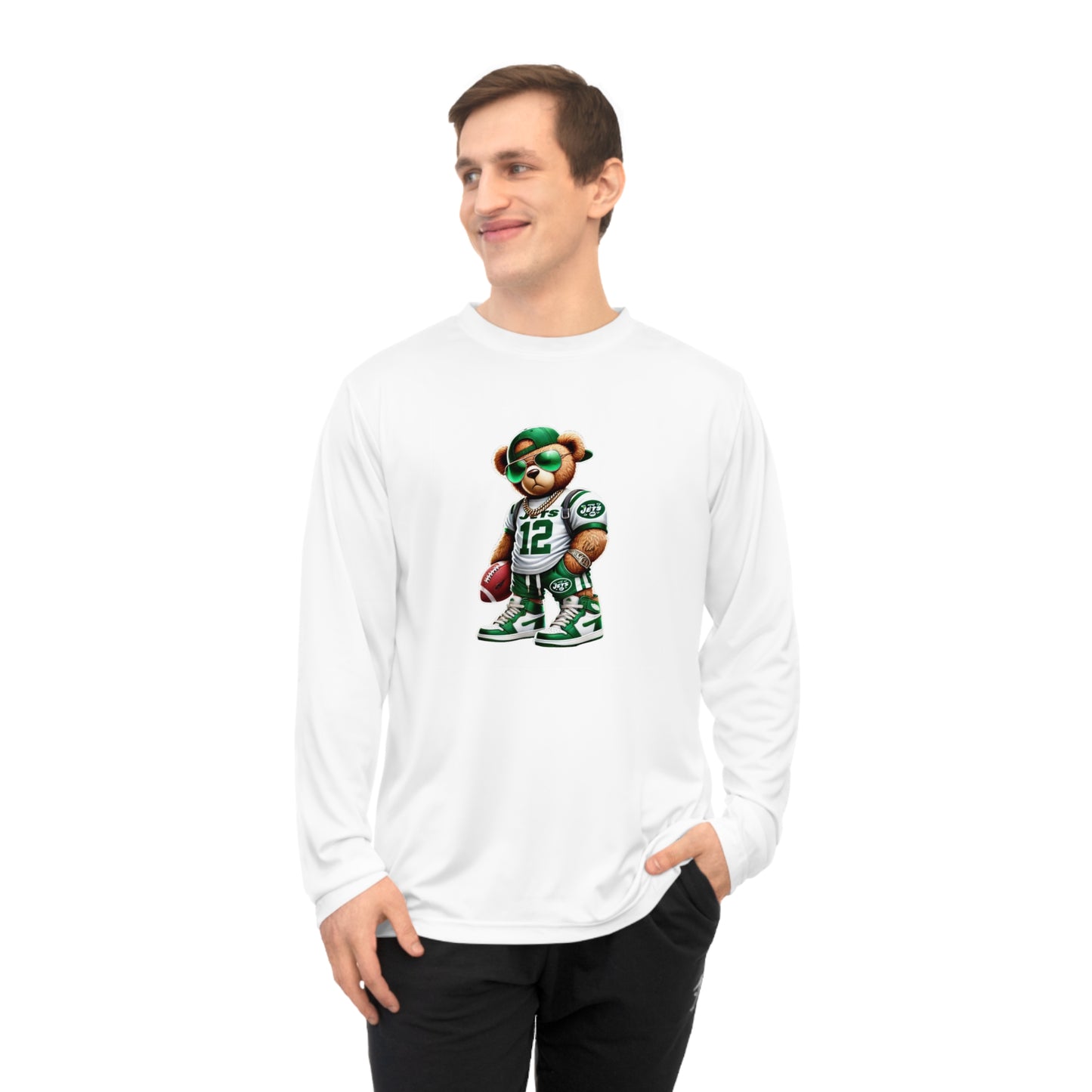 Unisex Performance Long Sleeve Sports Shirt - Perfect for Game Day, Gym, Running, Outdoor Activities, Gift for Sports Fans