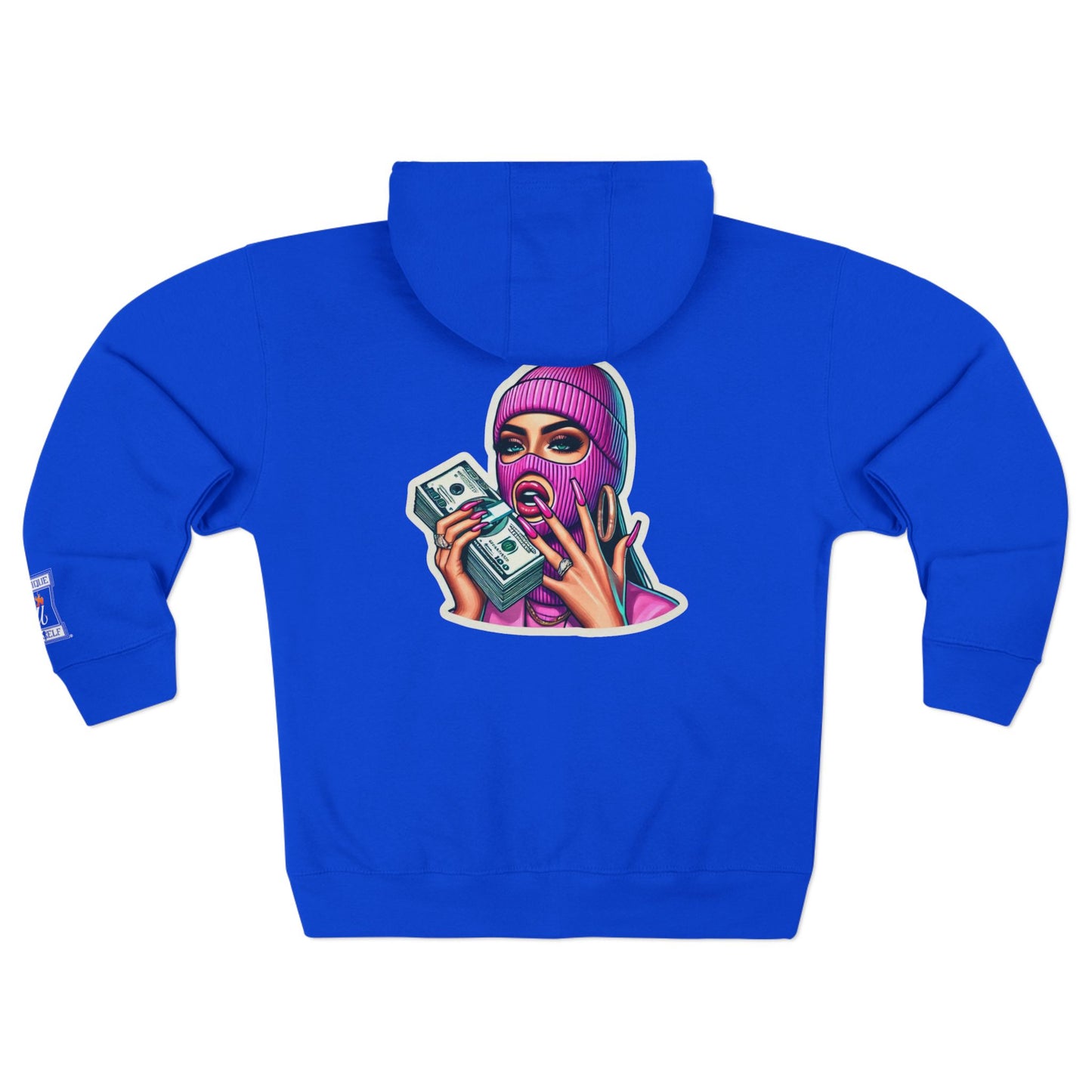 Vibrant Graphic Unisex Zip Hoodie - Street Style Statement