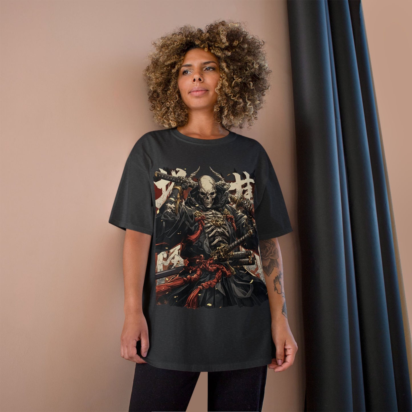 Samurai Skeleton Warrior T-Shirt – Dark Japanese Myth Art Tee