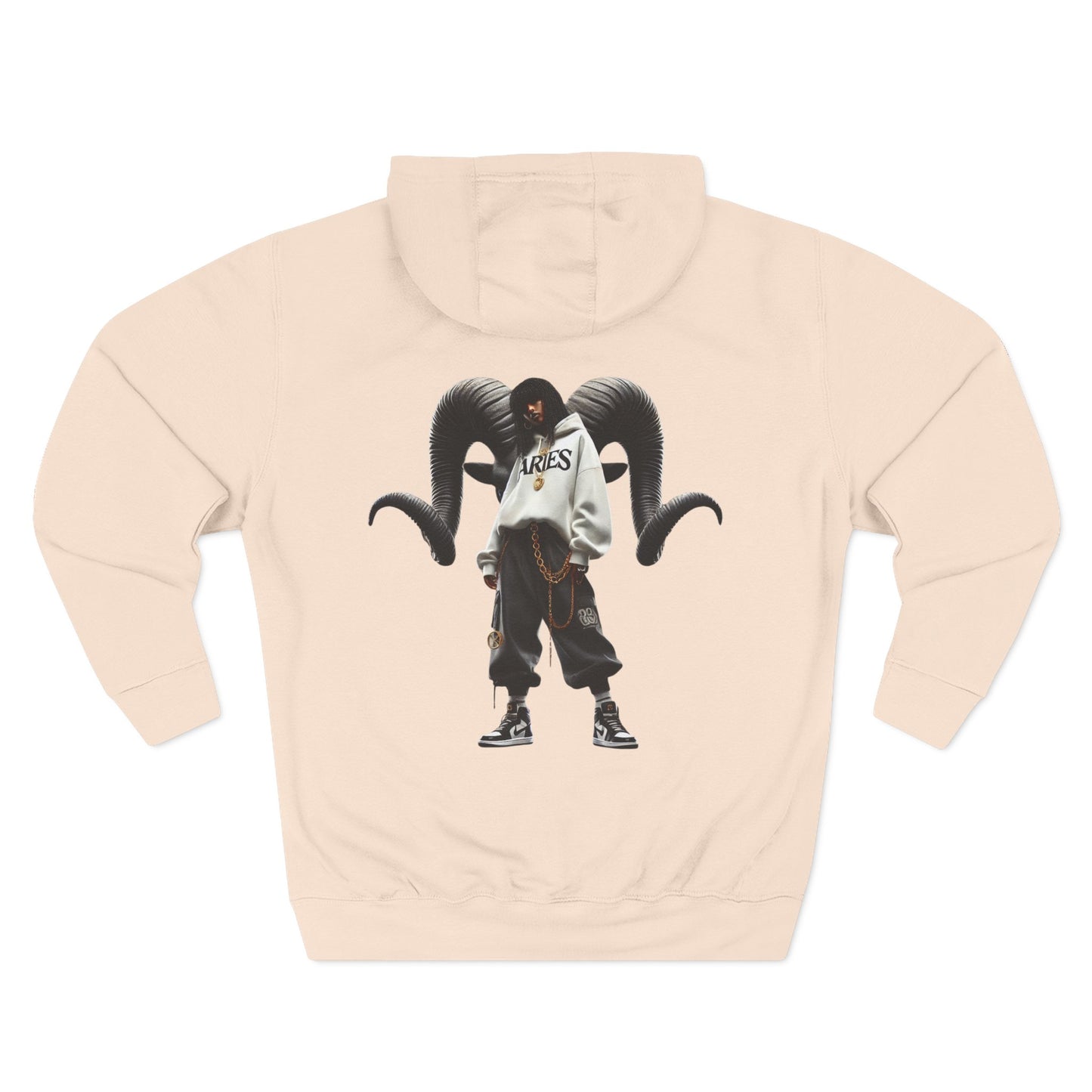Three-Panel Fleece Hoodie
