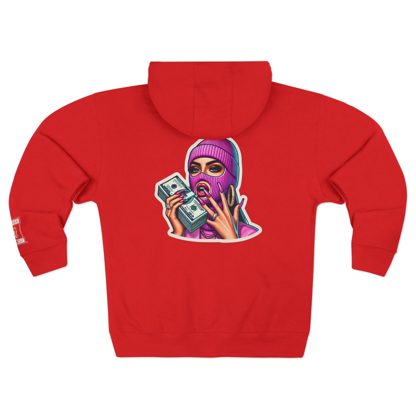 Vibrant Graphic Unisex Zip Hoodie - Street Style Statement