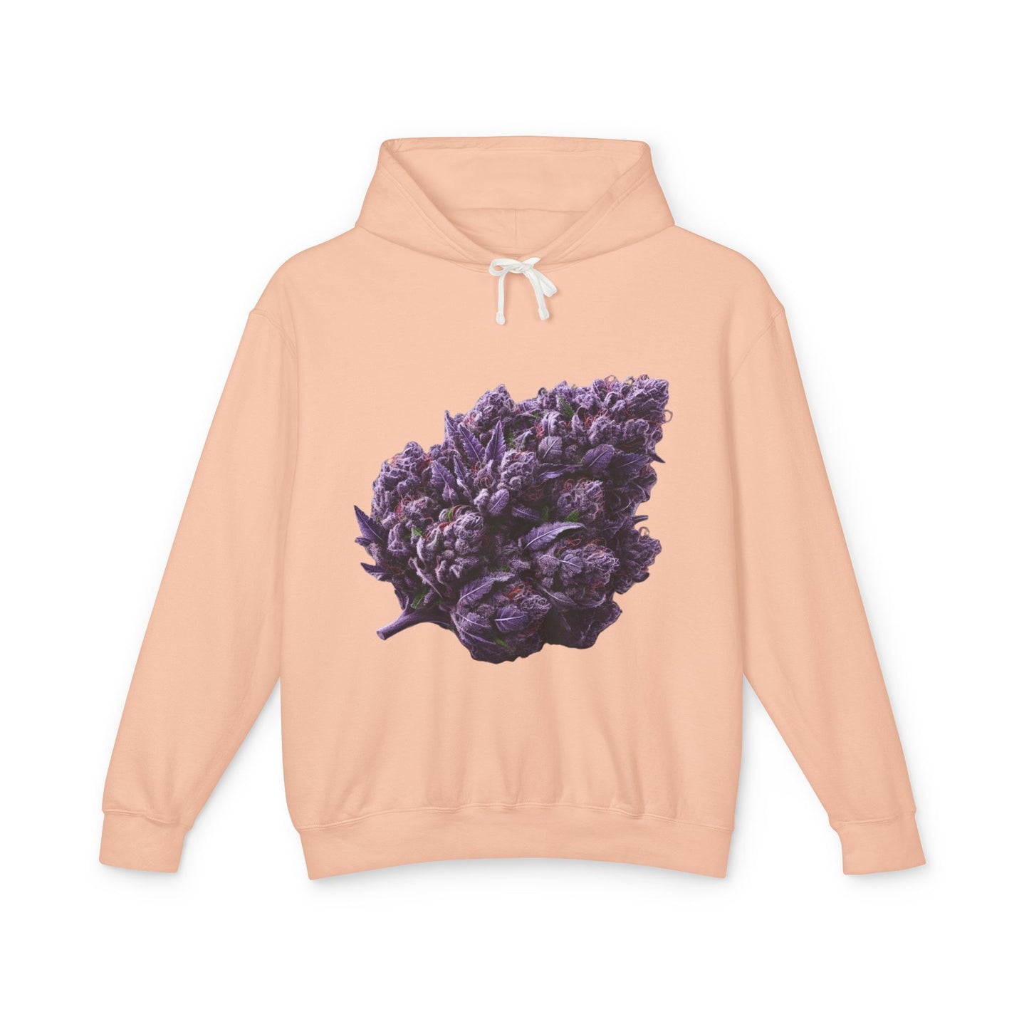 Botanical Purple Flower Hoodie, Unisex Lightweight Sweatshirt, Cozy Casual Wear, Nature Lover Gift, Spring Fashion, Eco-Friendly Apparel