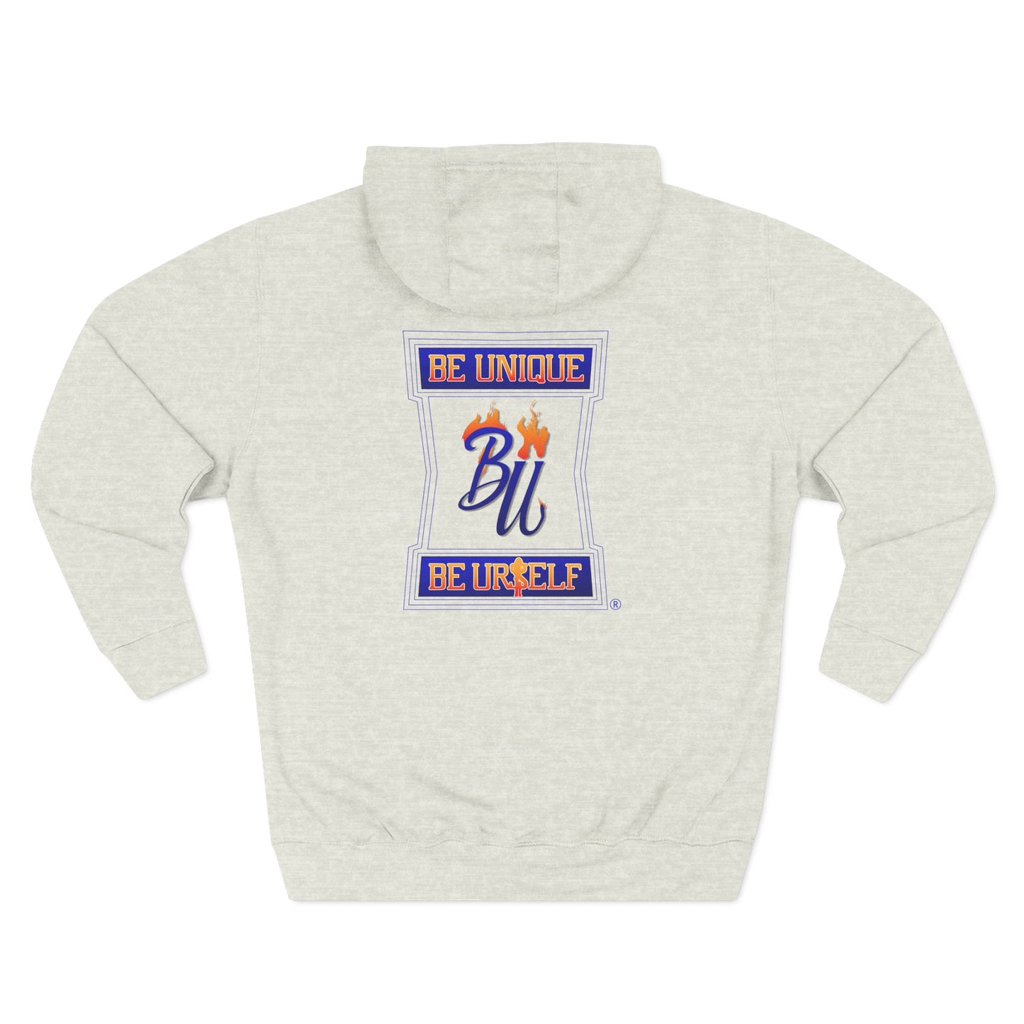 Unique Three-Panel Fleece Hoodie for Trendsetters, Cozy Smart Casual Wear, Gift for Birthdays, Celebrations, Everyday Style