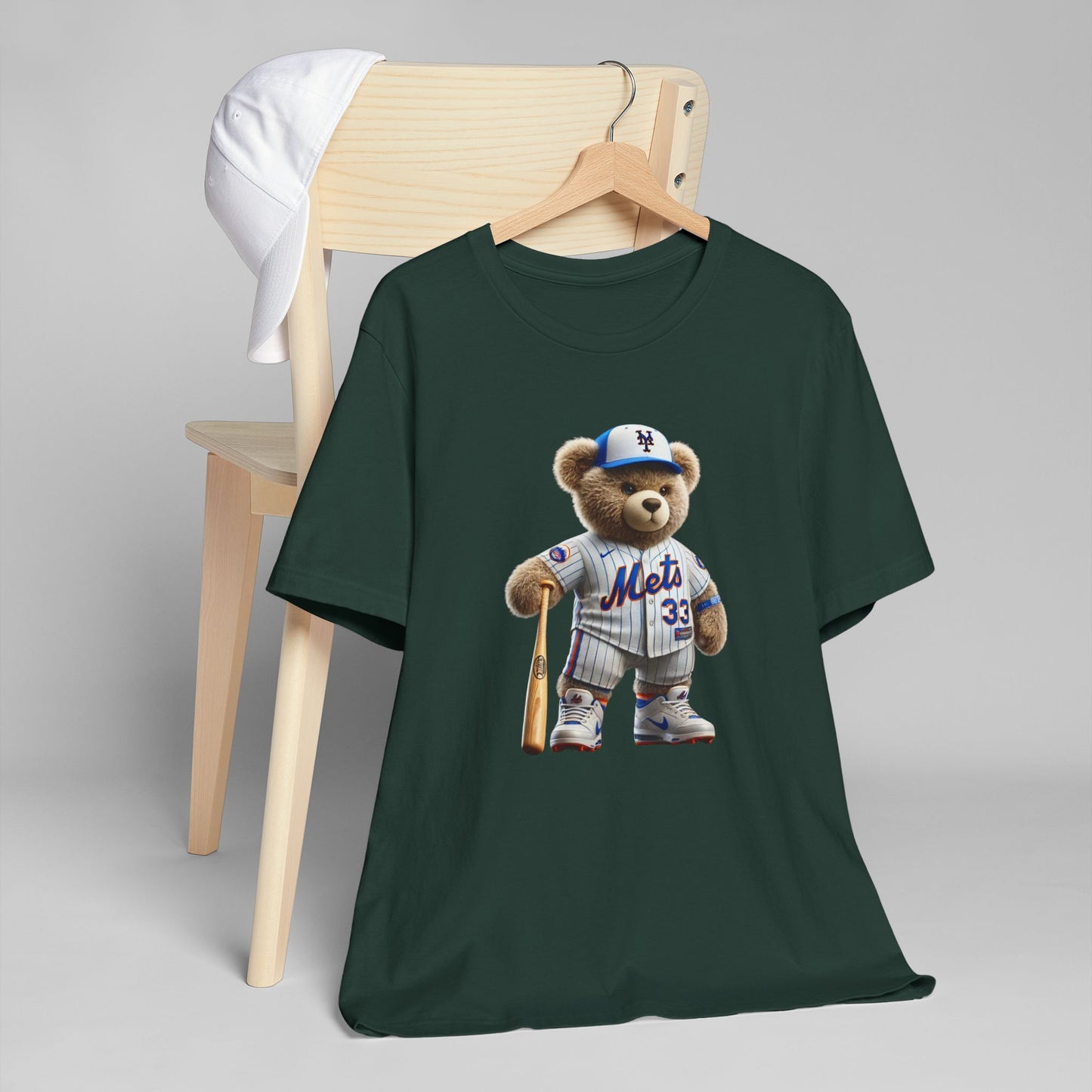 Sporty Bear Graphic Tee - Unisex Jersey T-Shirt, Cute Animal Shirt, Fun Baseball Apparel, Gift for Sports Fans, Casual Wear