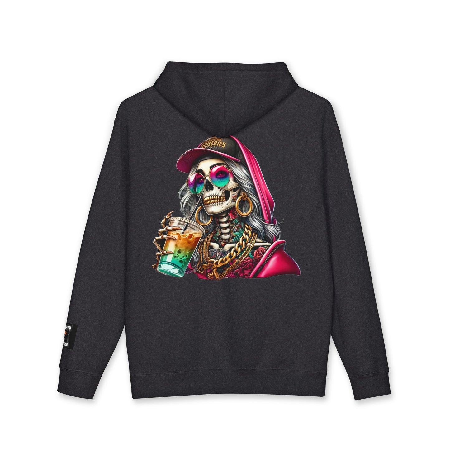 Chic Skull Hoodie - Unisex Heavyweight Sweatshirt, Graphic Hoodie, Trendy Apparel, Unique Gift, Halloween, Everyday Wear