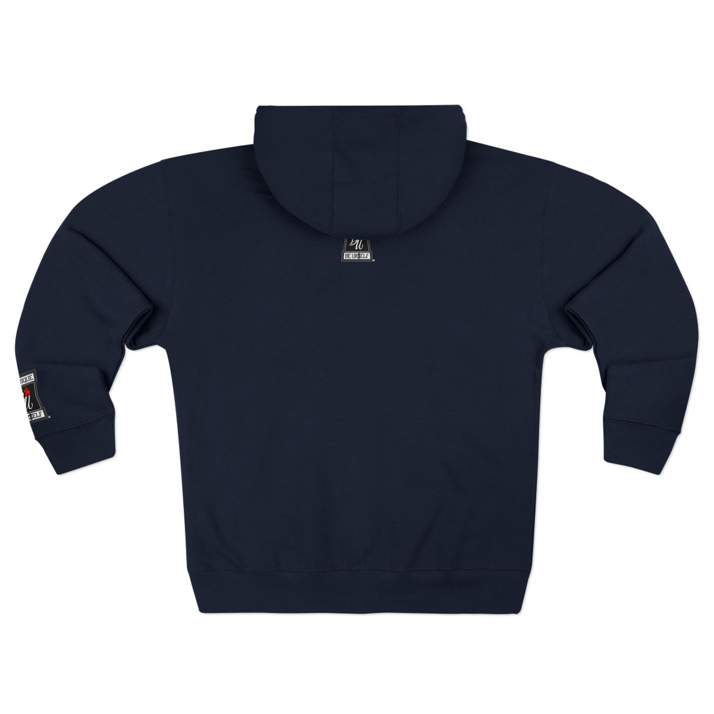 Retro Soda Logo Zip Hoodie — 'Hi' Patch Streetwear Zip-Up