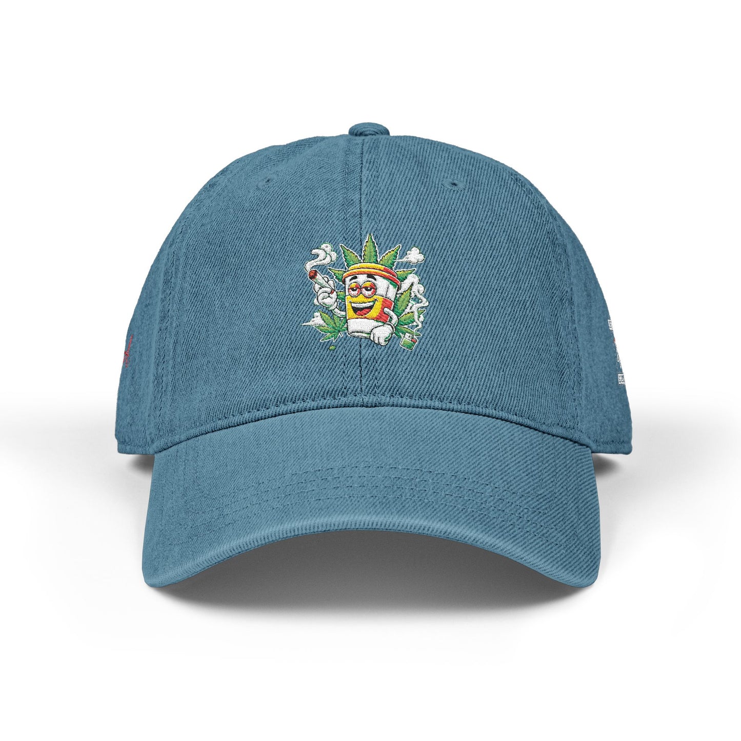 Embroidered Denim Hat, Casual Style Cap, Gift for Friends, Summer Accessory, Unique Fun Hat, Outdoor Style