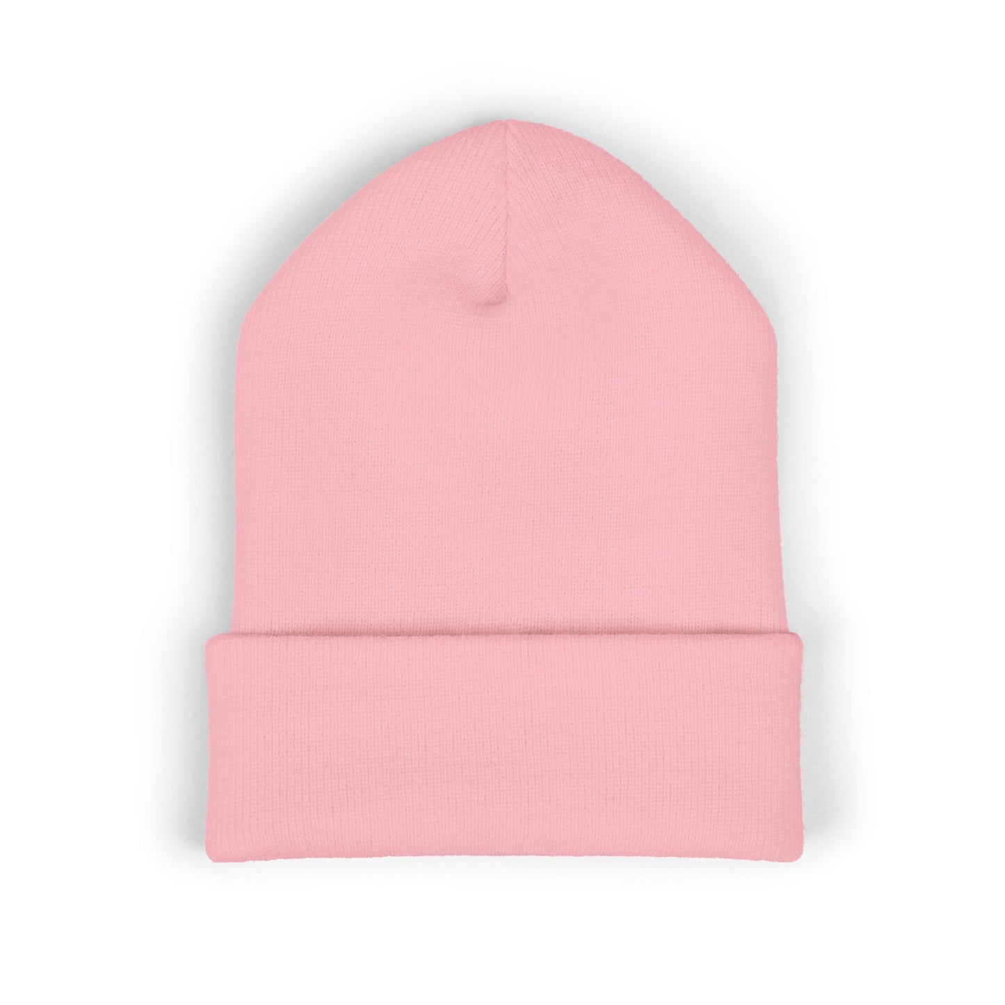 Classic Cuffed Beanie with Bold Embroidery, Cozy Winter Hat, Stylish Knit Cap, Perfect Gift for Her, Unisex Beanie