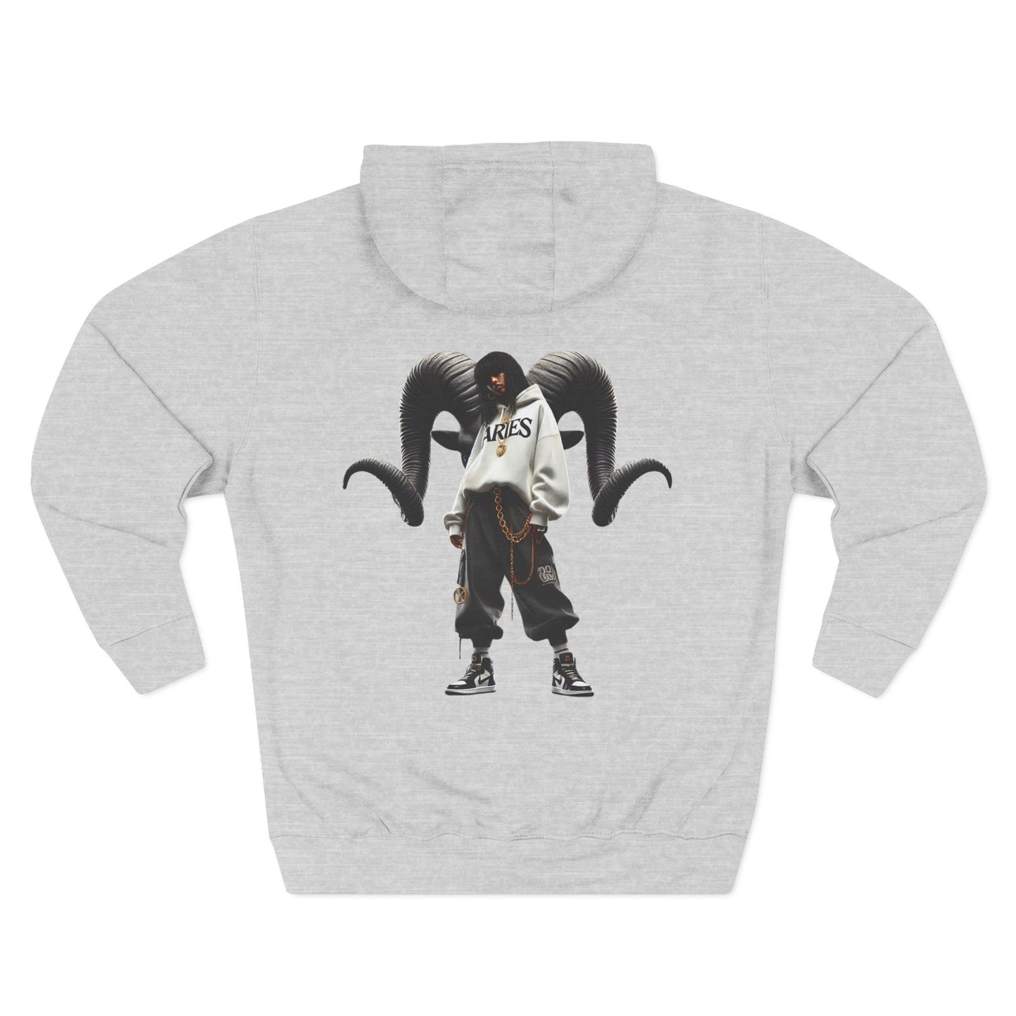 Three-Panel Fleece Hoodie