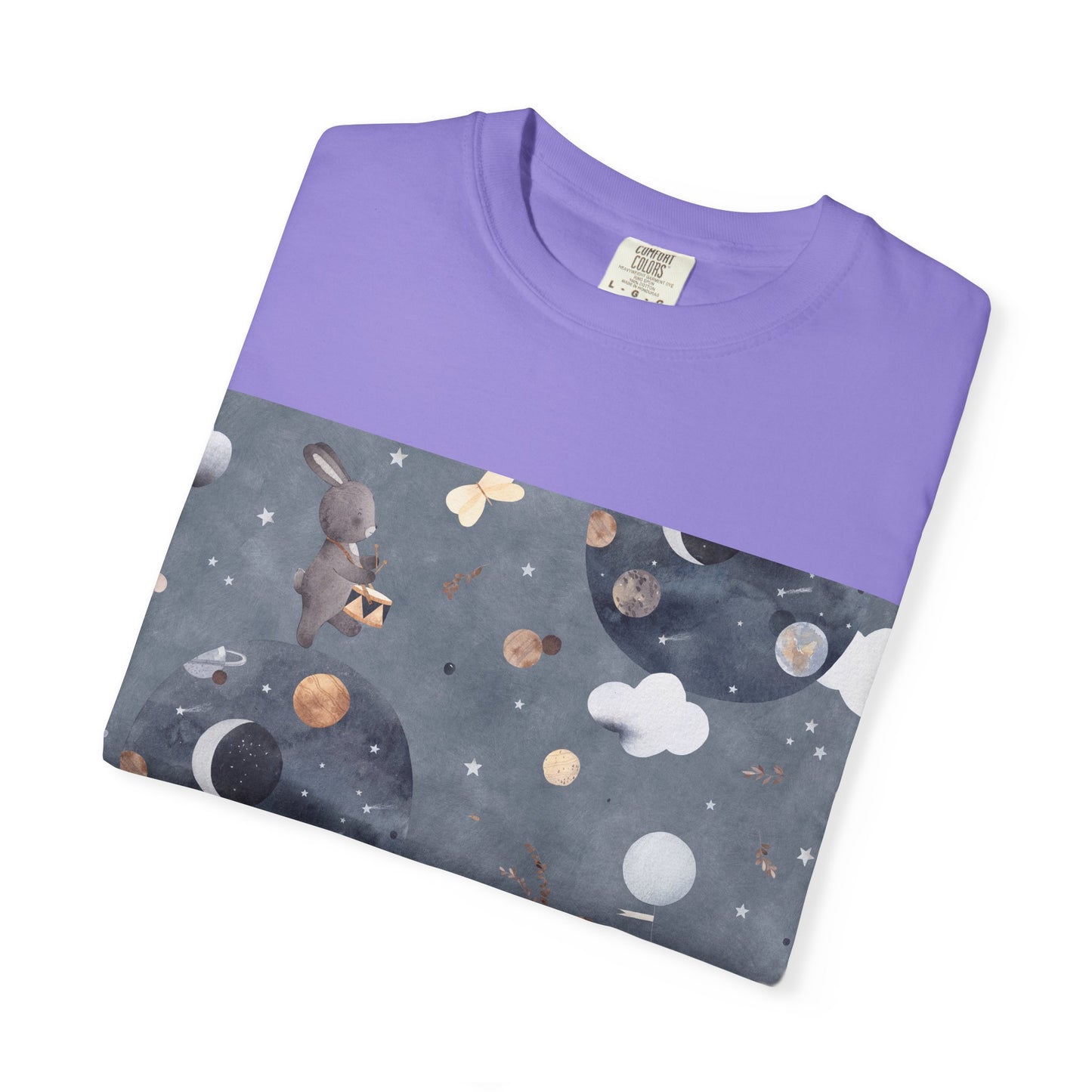 Whimsical Space-Themed T-Shirt, Unisex Graphic Tee, Comfortable Casual Wear, Unique Gift for Friends, Everyday Style, Be Unique Be Yourself