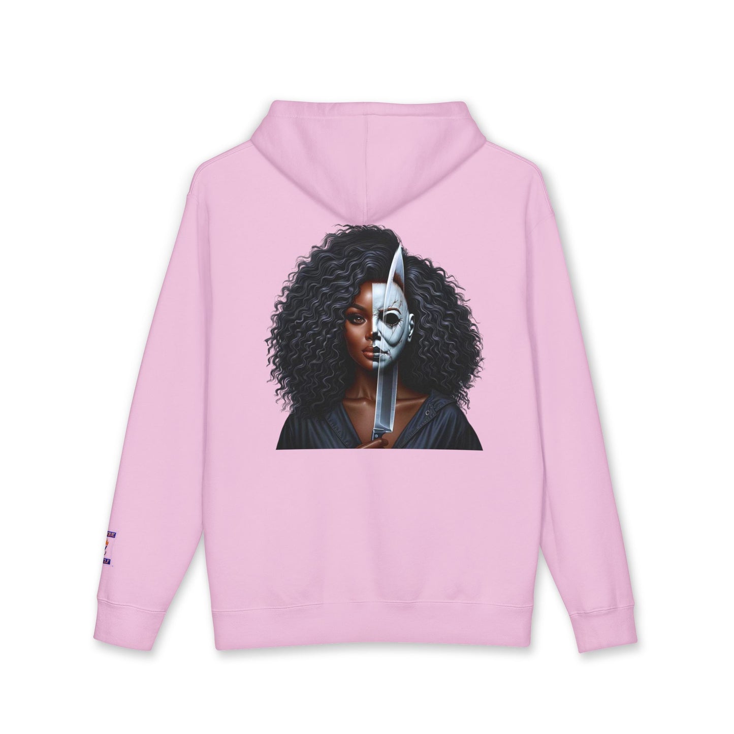 Fierce Art Hoodie | Unisex Heavyweight Sweatshirt, Graphic Design Layered Look, Unique Gift, Casual Fashion, Halloween Apparel