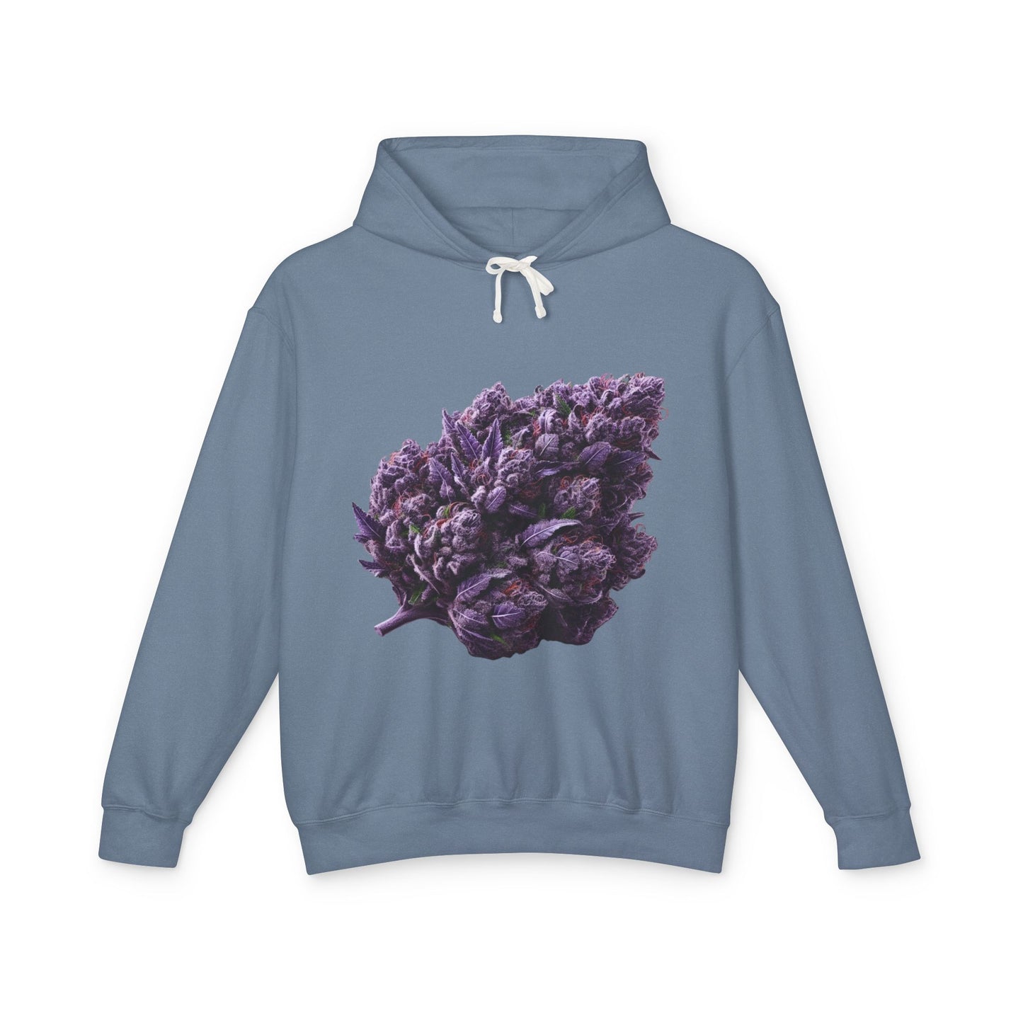 Botanical Purple Flower Hoodie, Unisex Lightweight Sweatshirt, Cozy Casual Wear, Nature Lover Gift, Spring Fashion, Eco-Friendly Apparel