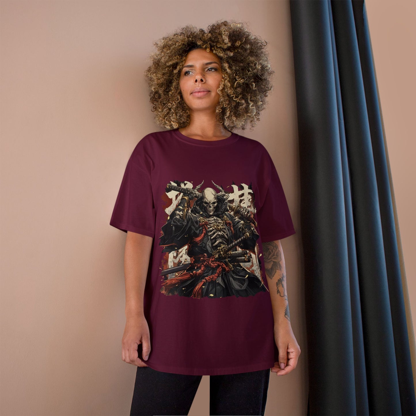 Samurai Warrior Champion T-Shirt, Anime T-Shirt, Gift for Him, Streetwear, Graphic Tee