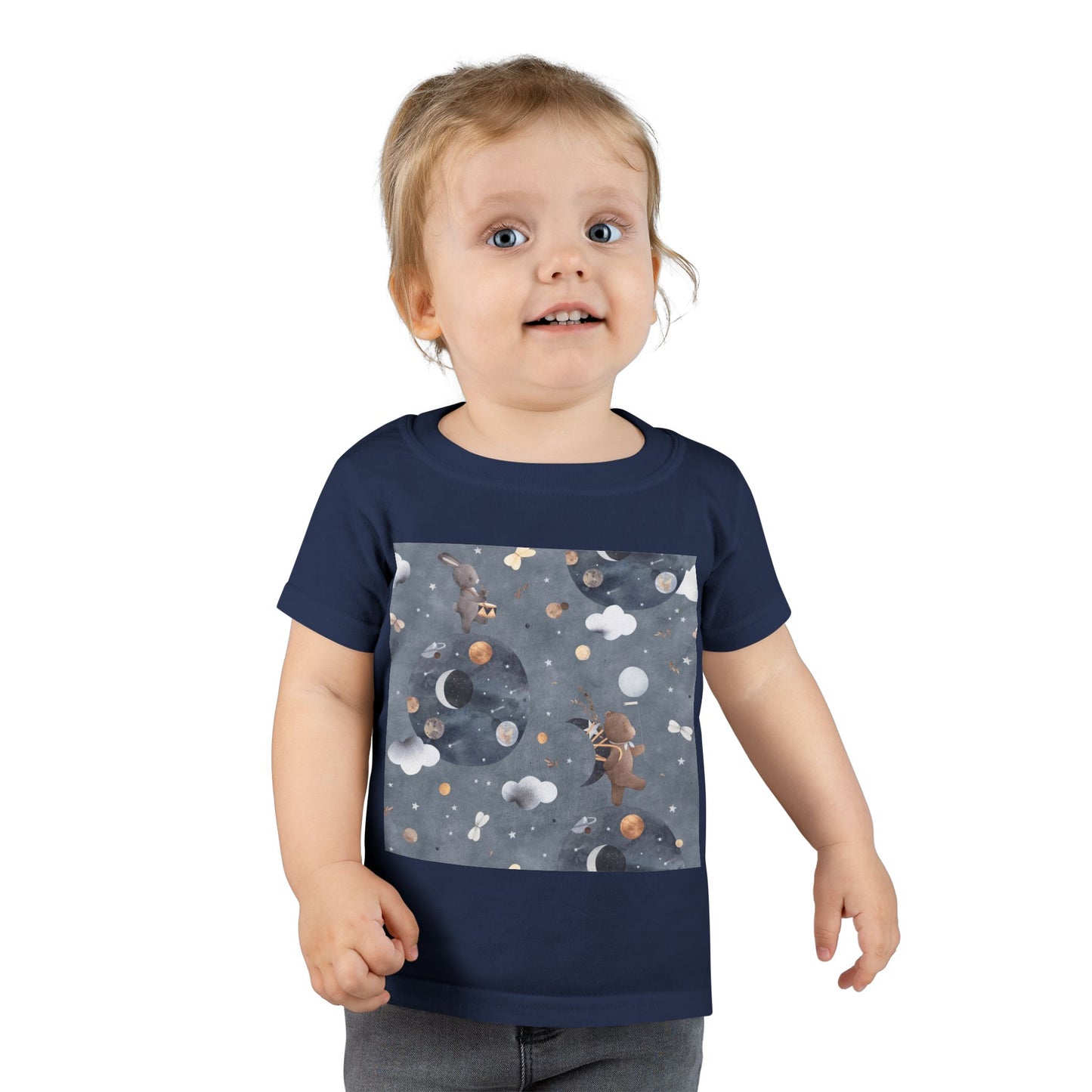 Toddler T-Shirt with Space Design | Perfect for Kids, Unique Gifts, Birthday Outfits, Playtime, Casual Wear
