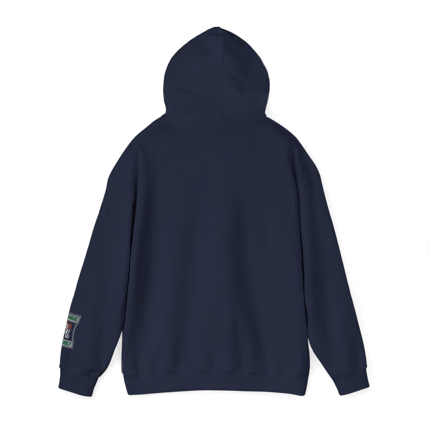 Patchwork Teddy Bear Hoodie — Colorful Grunge Bear Graphic Sweatshirt