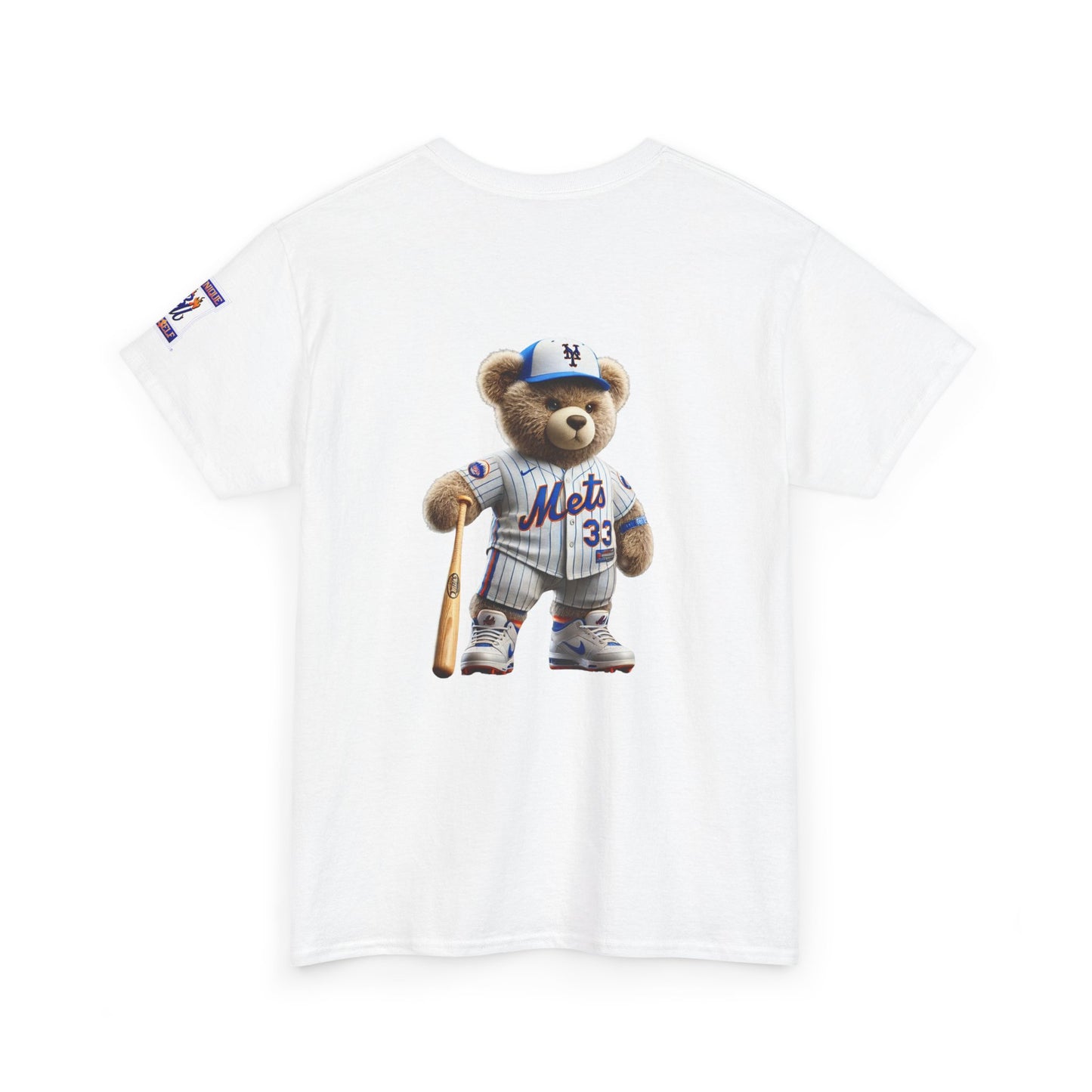 T-Shirt — Teddy Bear Baseball Tee (Mets Inspired)