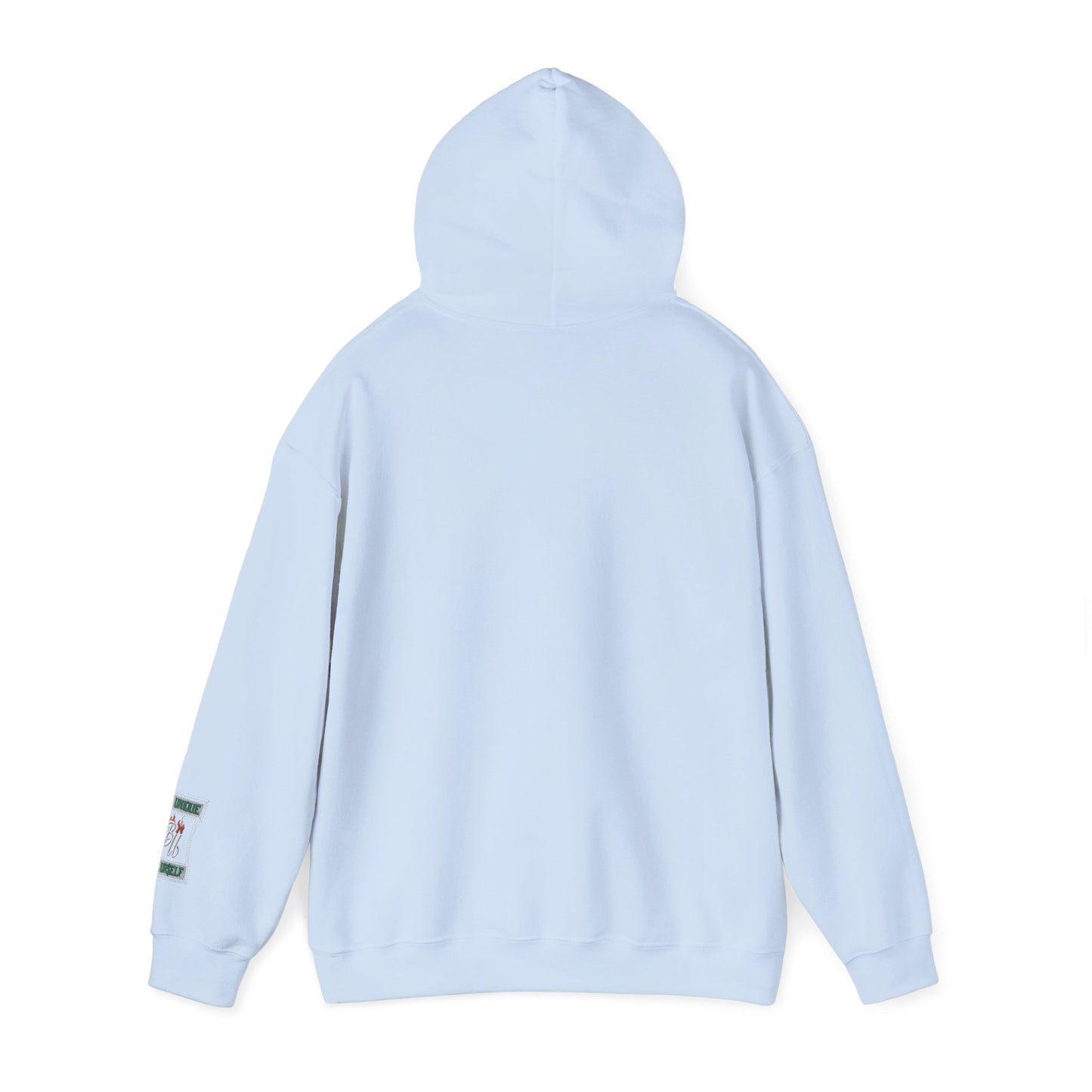 Patchwork Teddy Bear Hoodie — Colorful Grunge Bear Design