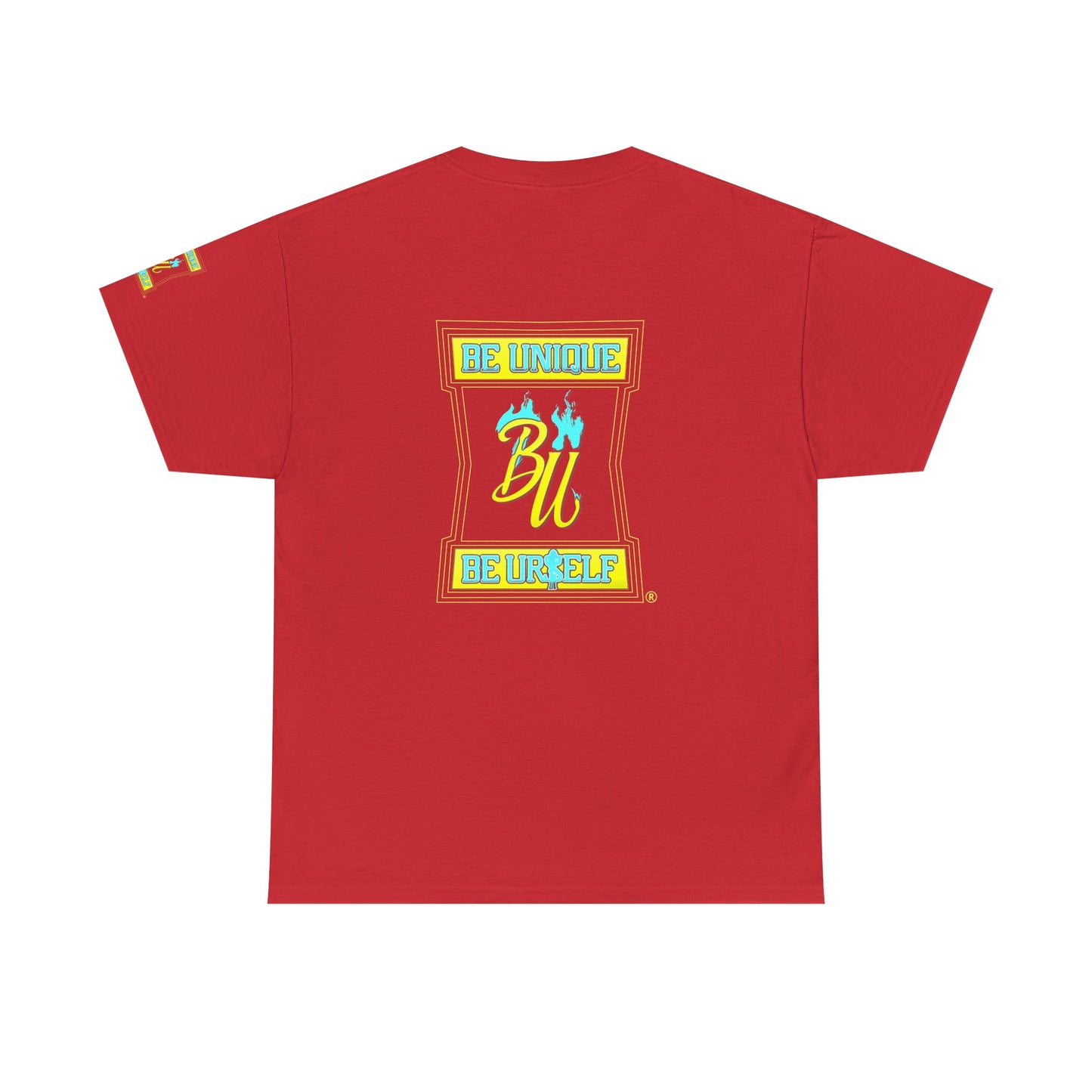 Be Unique Be Yourself Graphic Tee — Inspirational Palm Design