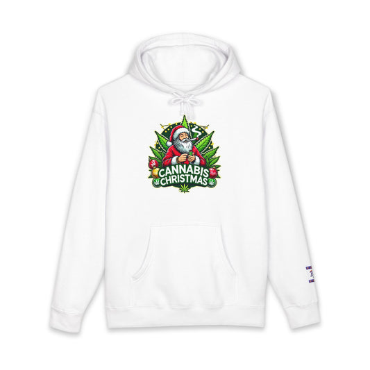 Cannabis Christmas Hoodie, Fun Holiday Apparel, Unisex Sweatshirt, Unique Gift for Cannabis Lovers, Festive Streetwear