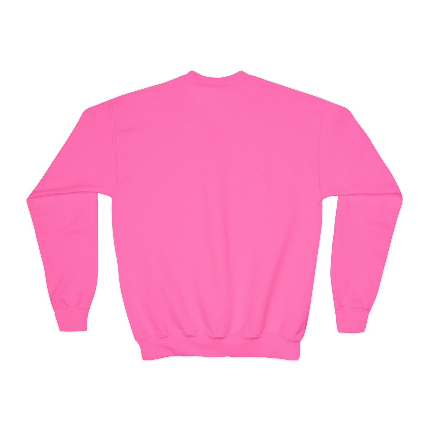 Youth Crewneck Sweatshirt — Holiday Floral Pocket Print