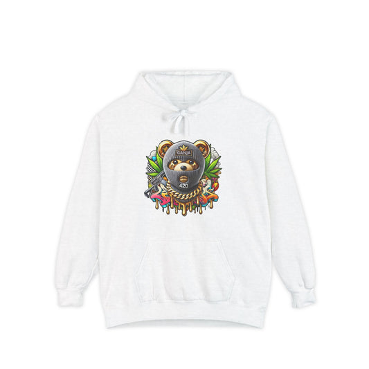 Artistic Bear Hoodie, Unisex Pullover, Unique Graphic Sweatshirt, Cozy Gift for Nature Lovers, Trendy Streetwear