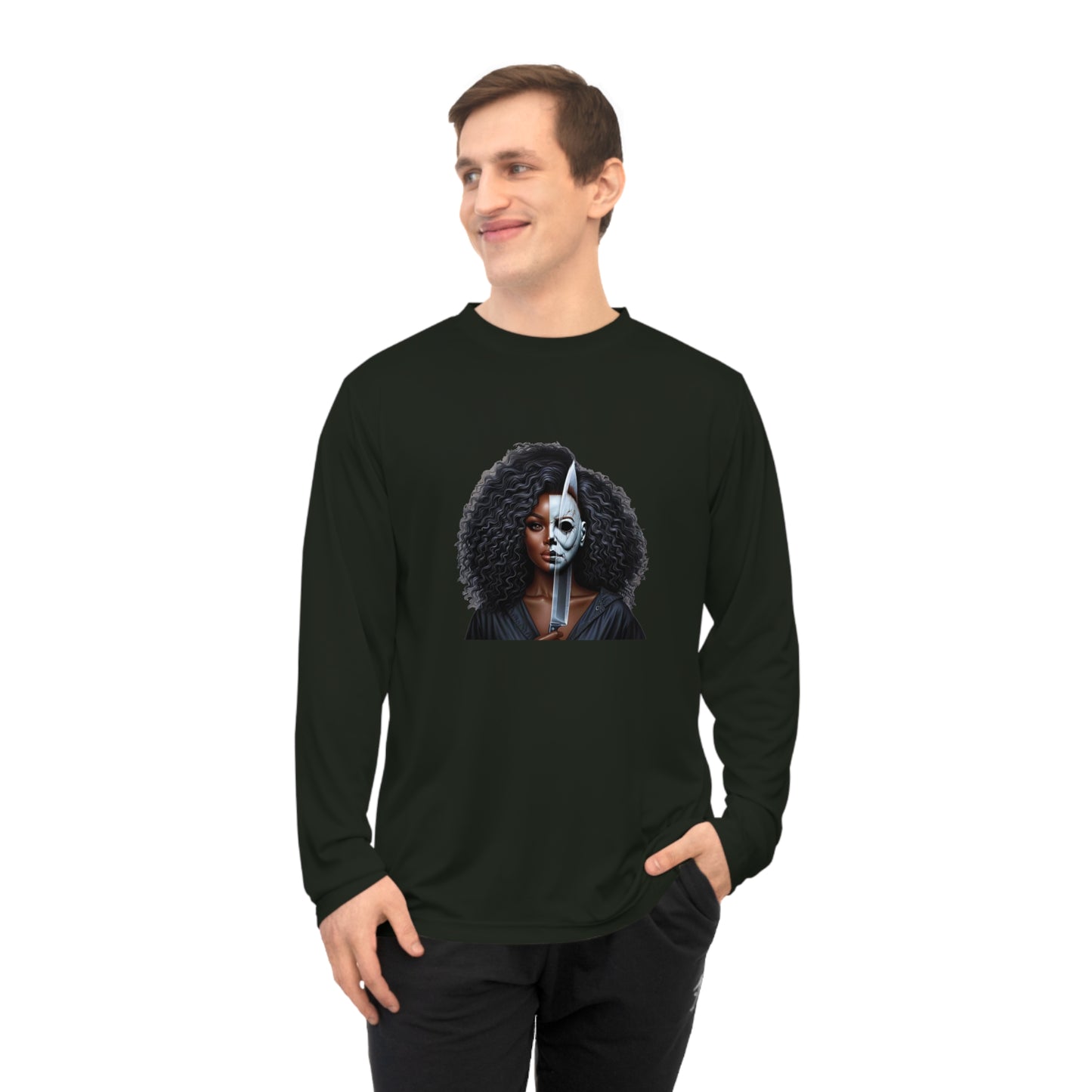 Unisex Artistic Performance Tee with Unique Design, Fitness Apparel, Creative Sportswear, Gift for Art Lovers, Casual Fashion