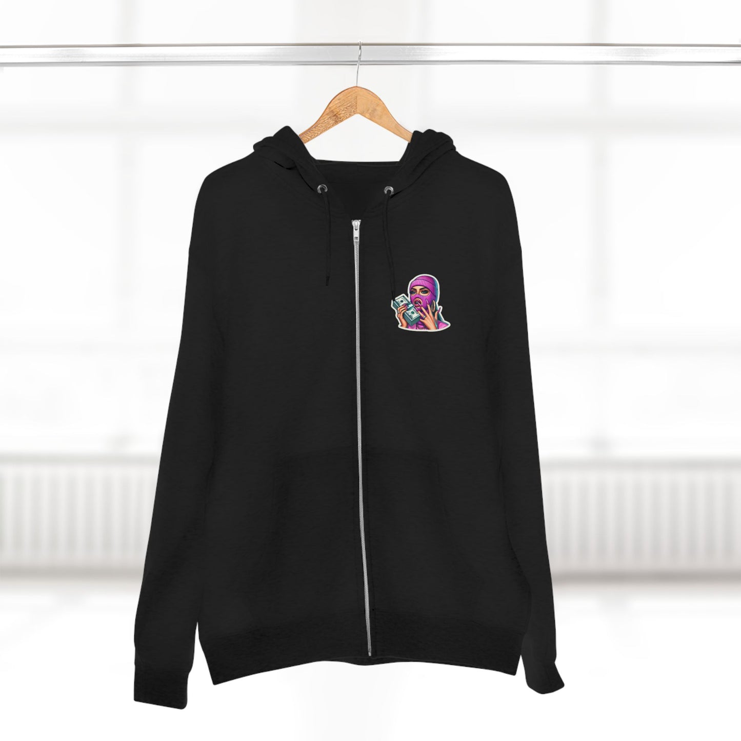 Vibrant Graphic Unisex Zip Hoodie - Street Style Statement