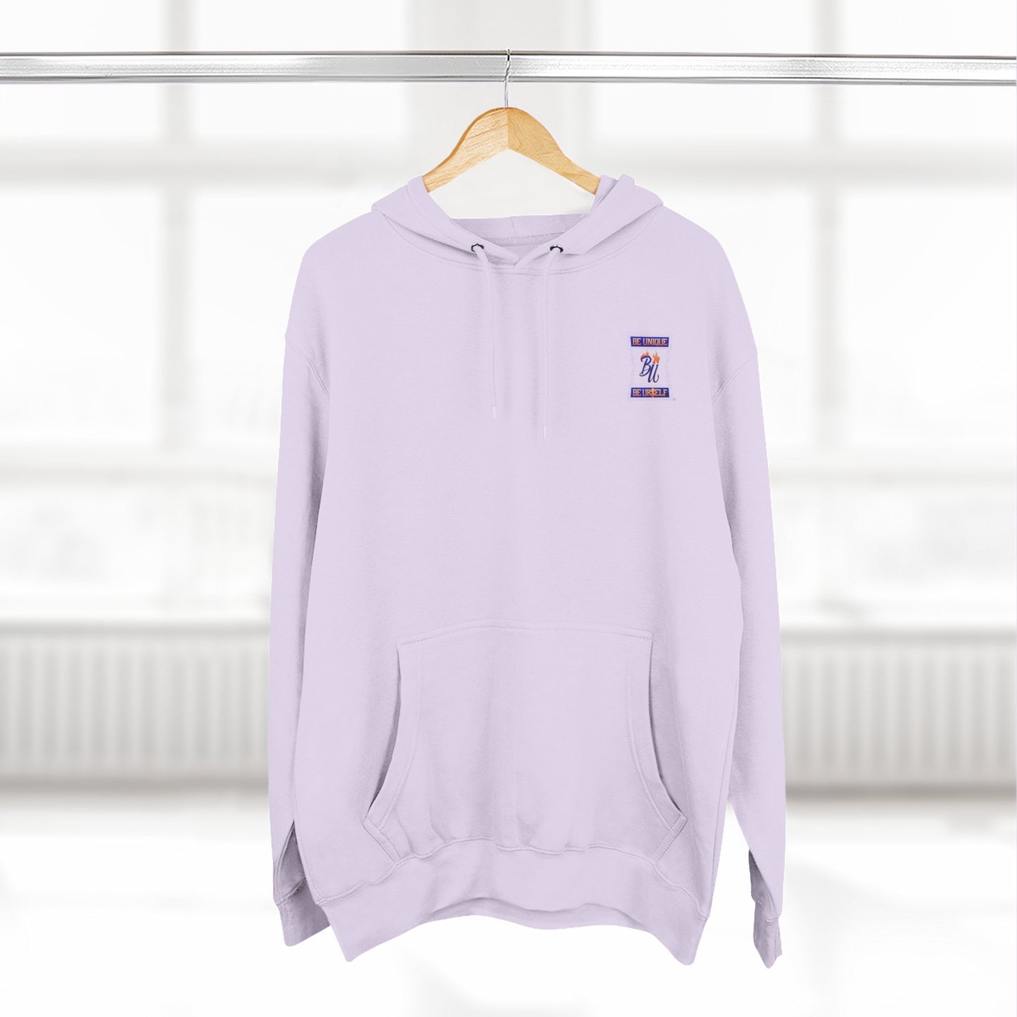 Three-Panel Fleece Hoodie