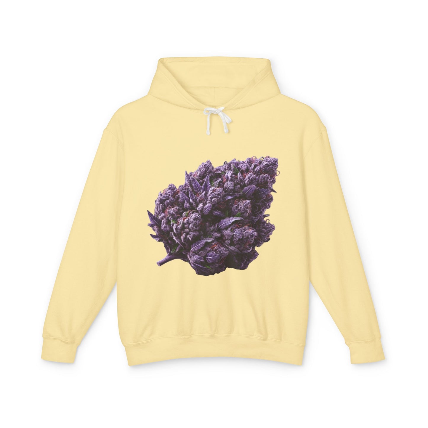 Botanical Purple Flower Hoodie, Unisex Lightweight Sweatshirt, Cozy Casual Wear, Nature Lover Gift, Spring Fashion, Eco-Friendly Apparel