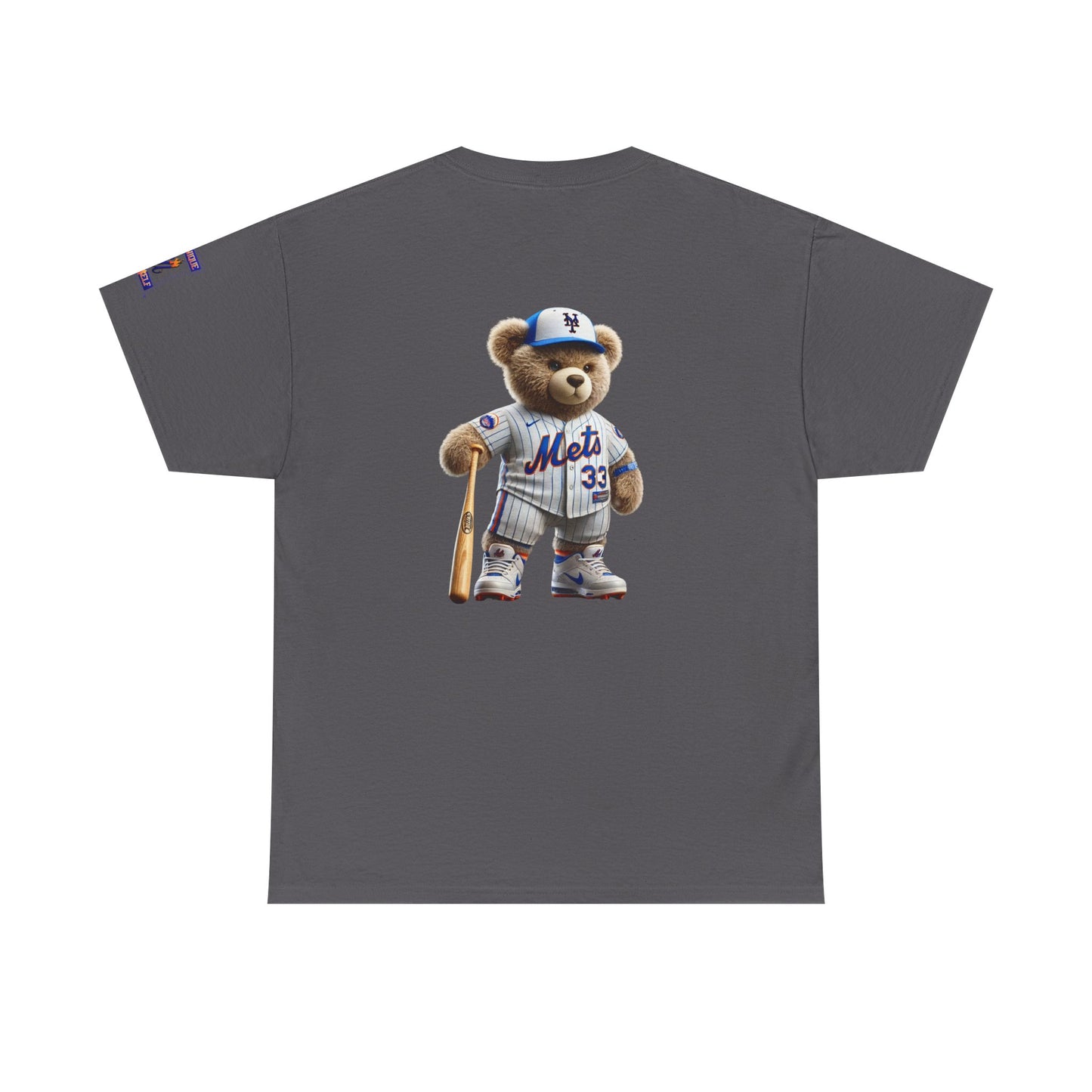 T-Shirt — Teddy Bear Baseball Tee (Mets Inspired)