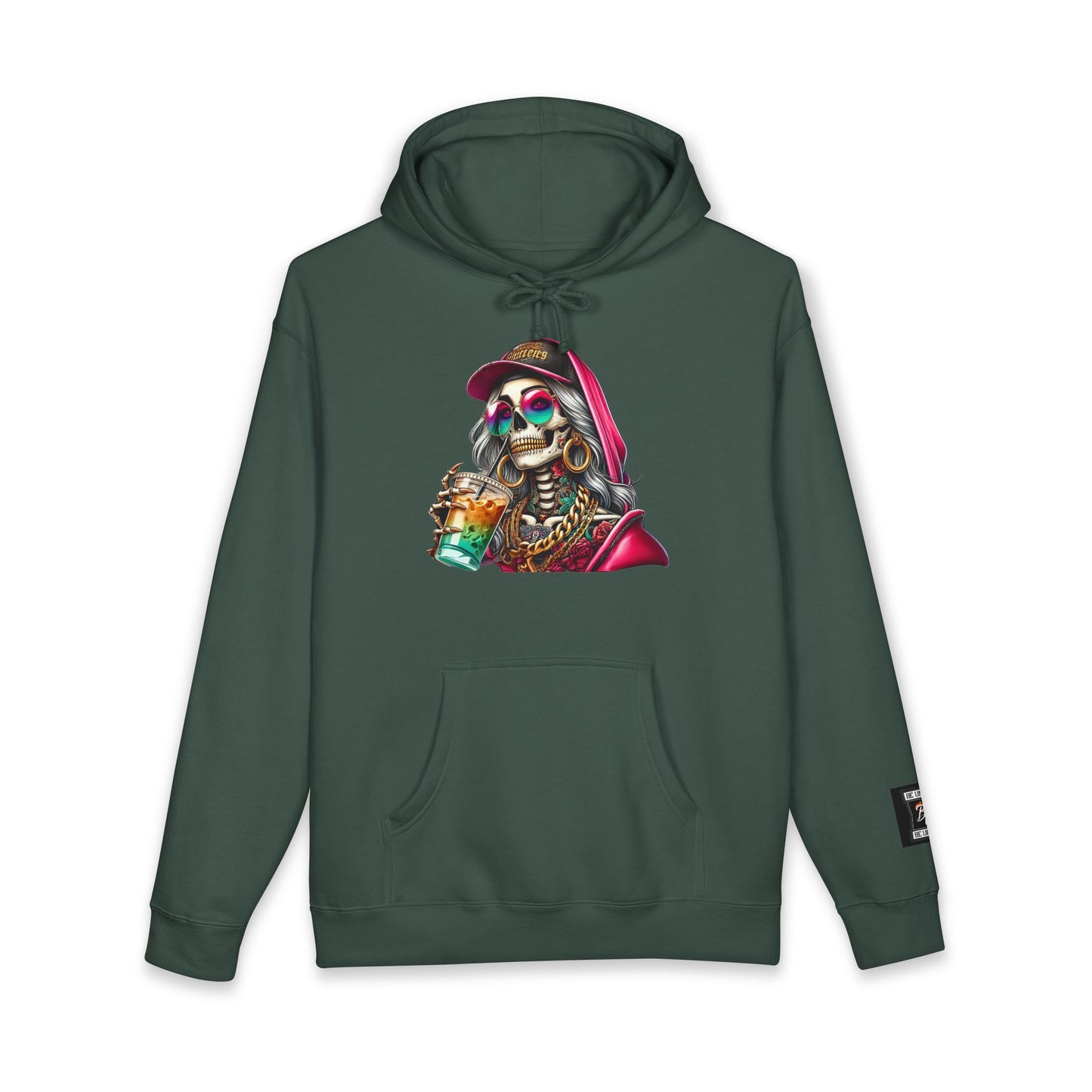 Chic Skull Hoodie - Unisex Heavyweight Sweatshirt, Graphic Hoodie, Trendy Apparel, Unique Gift, Halloween, Everyday Wear