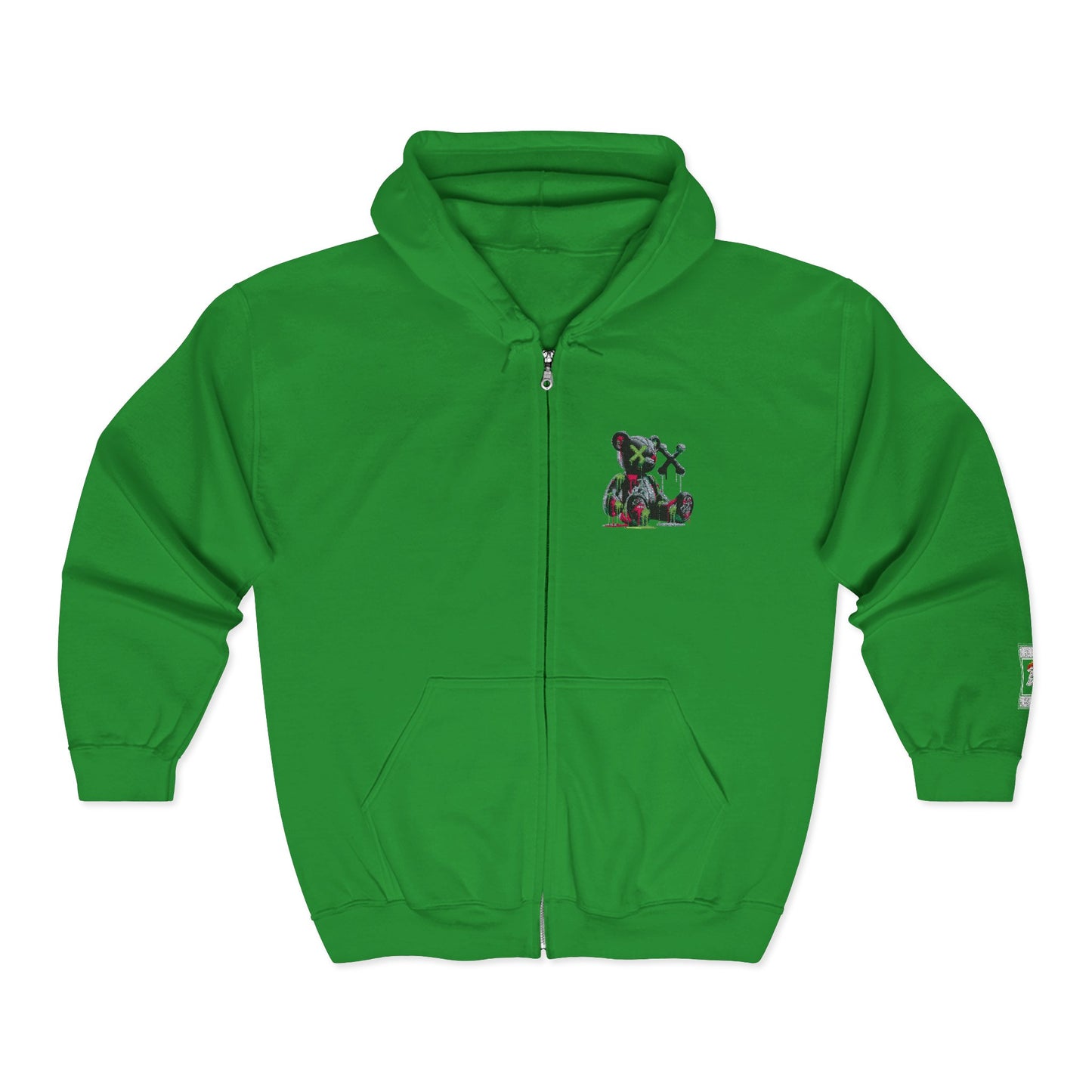 Cool Bear Graphic Unisex Zip Hoodie, Cozy Hoodie for Teens, Casual Wear, Street Style, Perfect Gift for Friends
