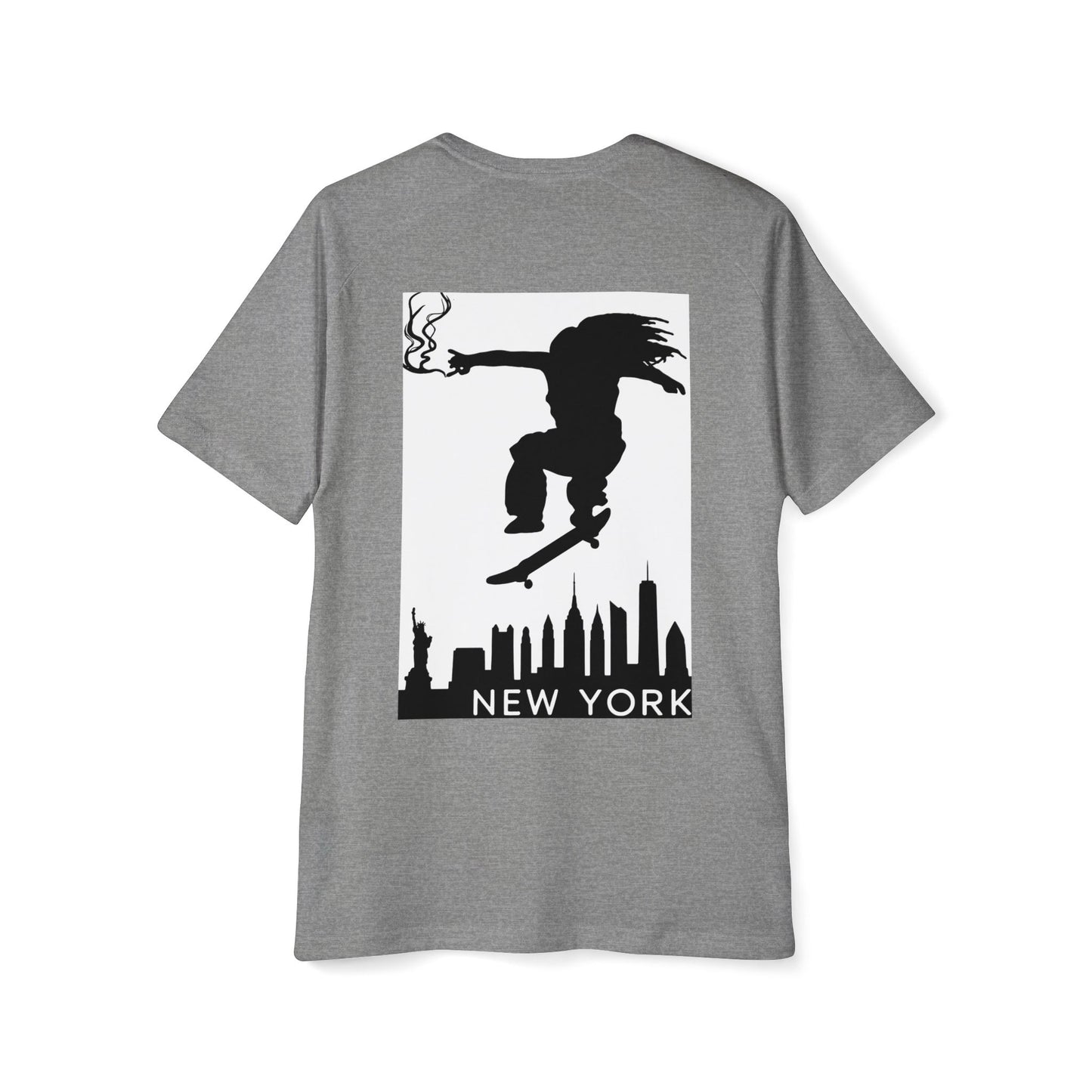 New York Skateboarder Men's Raglan T-Shirt, Streetwear, Urban Fashion, Gift for Him, Casual Wear, Cool Graphic Tee