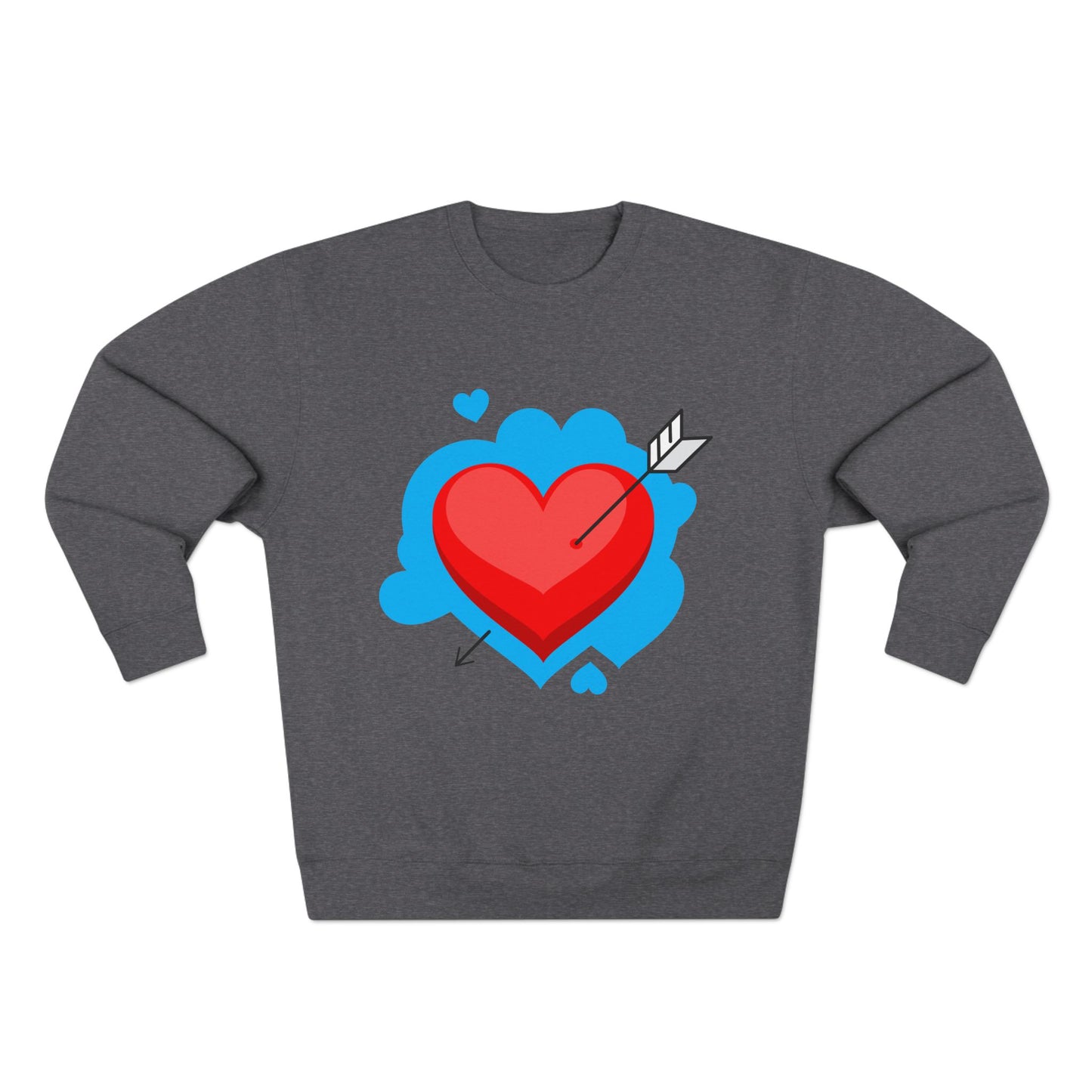 Heart & Self Expression Crewneck Sweatshirt - Cozy Unisex Top for Valentine's Day, Unique Gift, Casual Wear, Be Unique, Comfortable Fashion