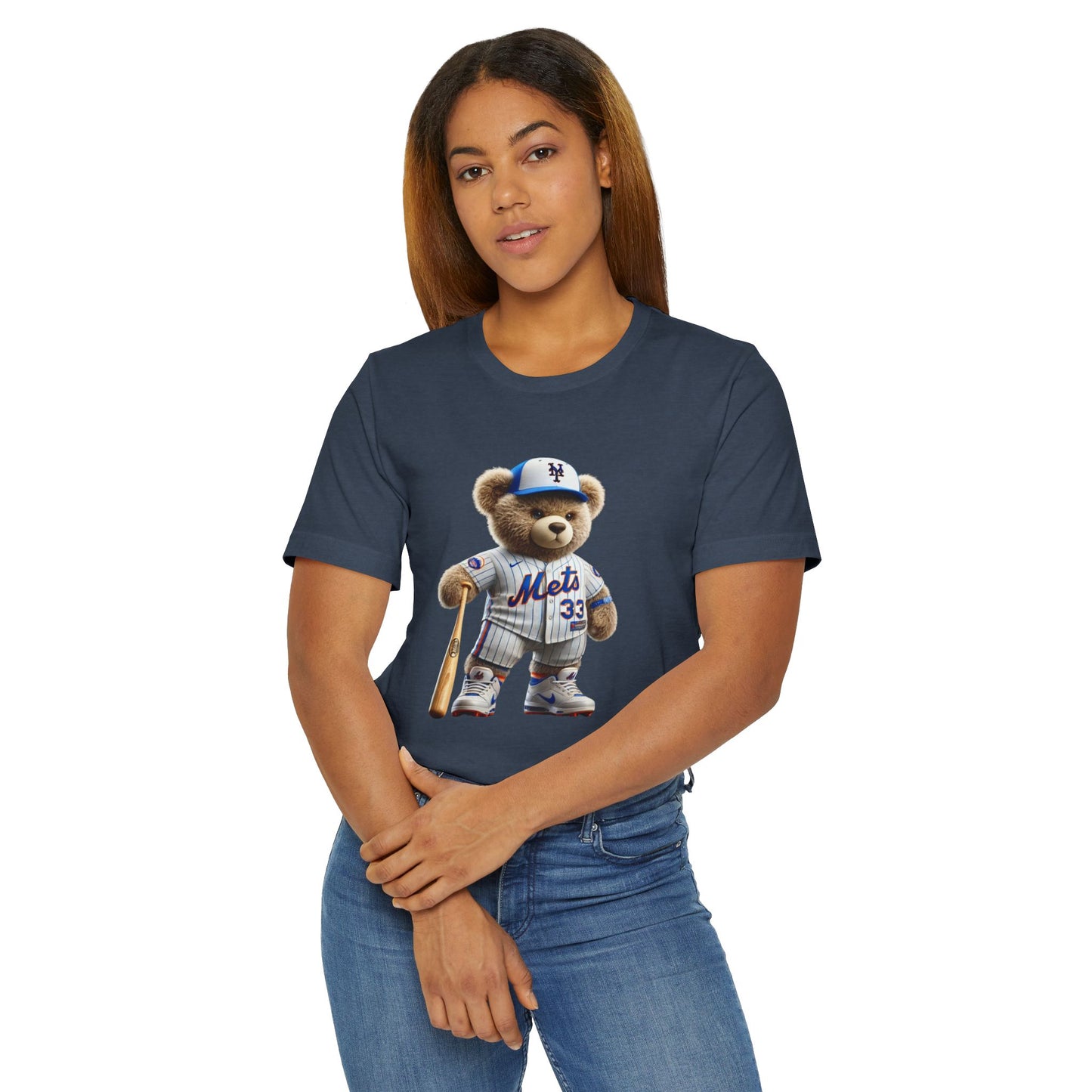 Sporty Bear Graphic Tee - Unisex Jersey T-Shirt, Cute Animal Shirt, Fun Baseball Apparel, Gift for Sports Fans, Casual Wear
