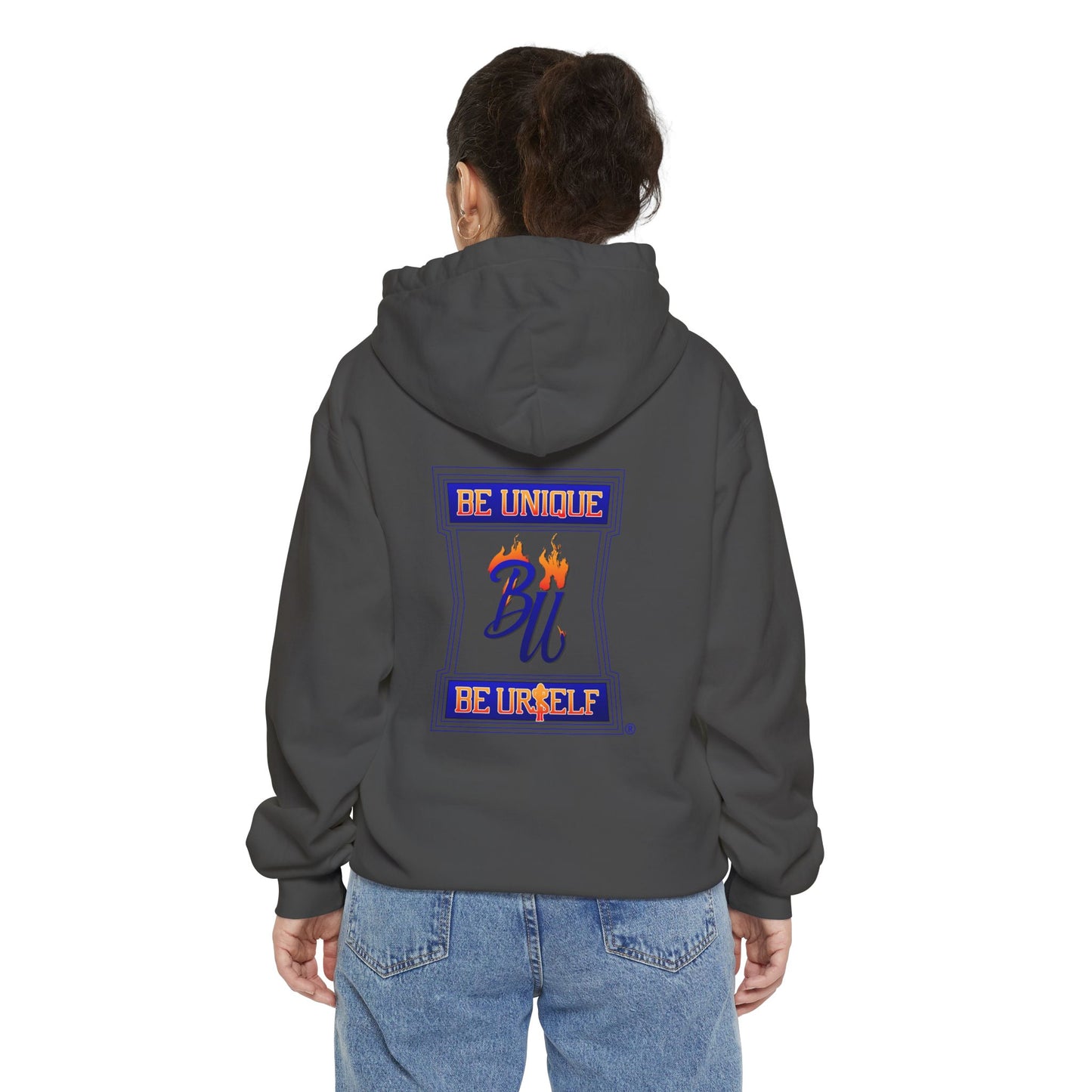 Urban Streetwear Hoodie - Be Unique, Be Yourself, Cozy Sweatshirt, Gift for Trendsetters, Casual Layering, Hip Hop Essential