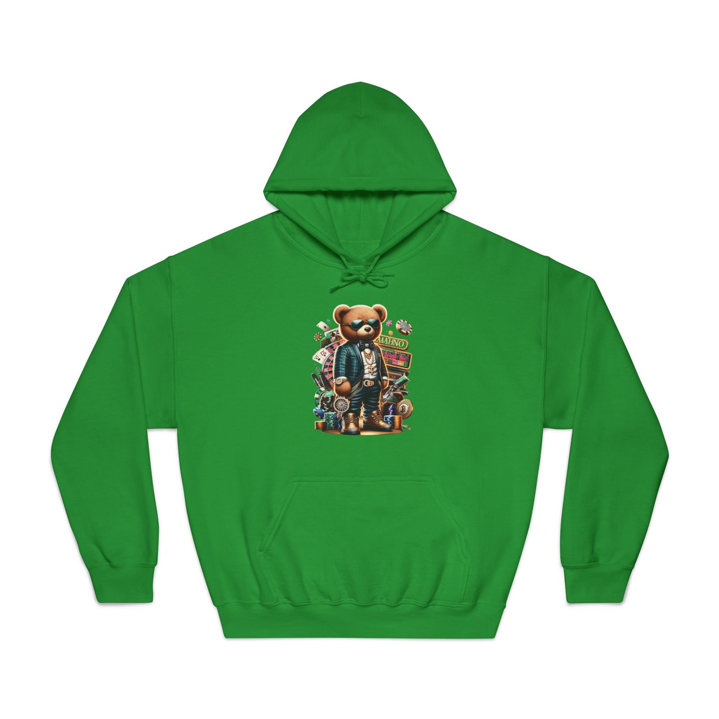 Unique Graphic Hoodie for Trendsetters, Original Bear Art, Cozy Gift for Friends, Be Unique Be Yourself, Casual Fashion