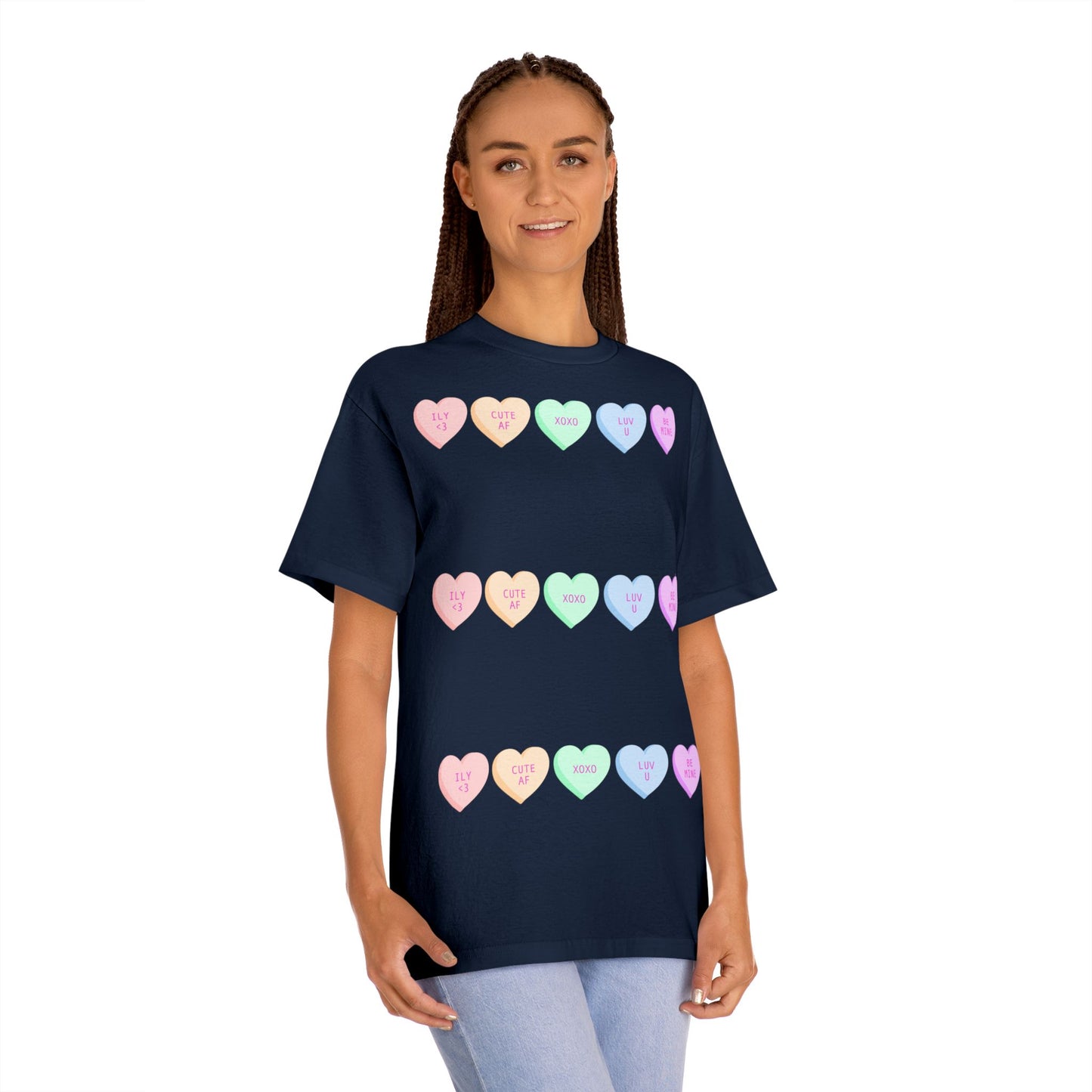 Unisex Classic Tee - Heart and Motivational Design, Casual Wear, Gift for Friends, Summer Outfit, Comfortable T-Shirt