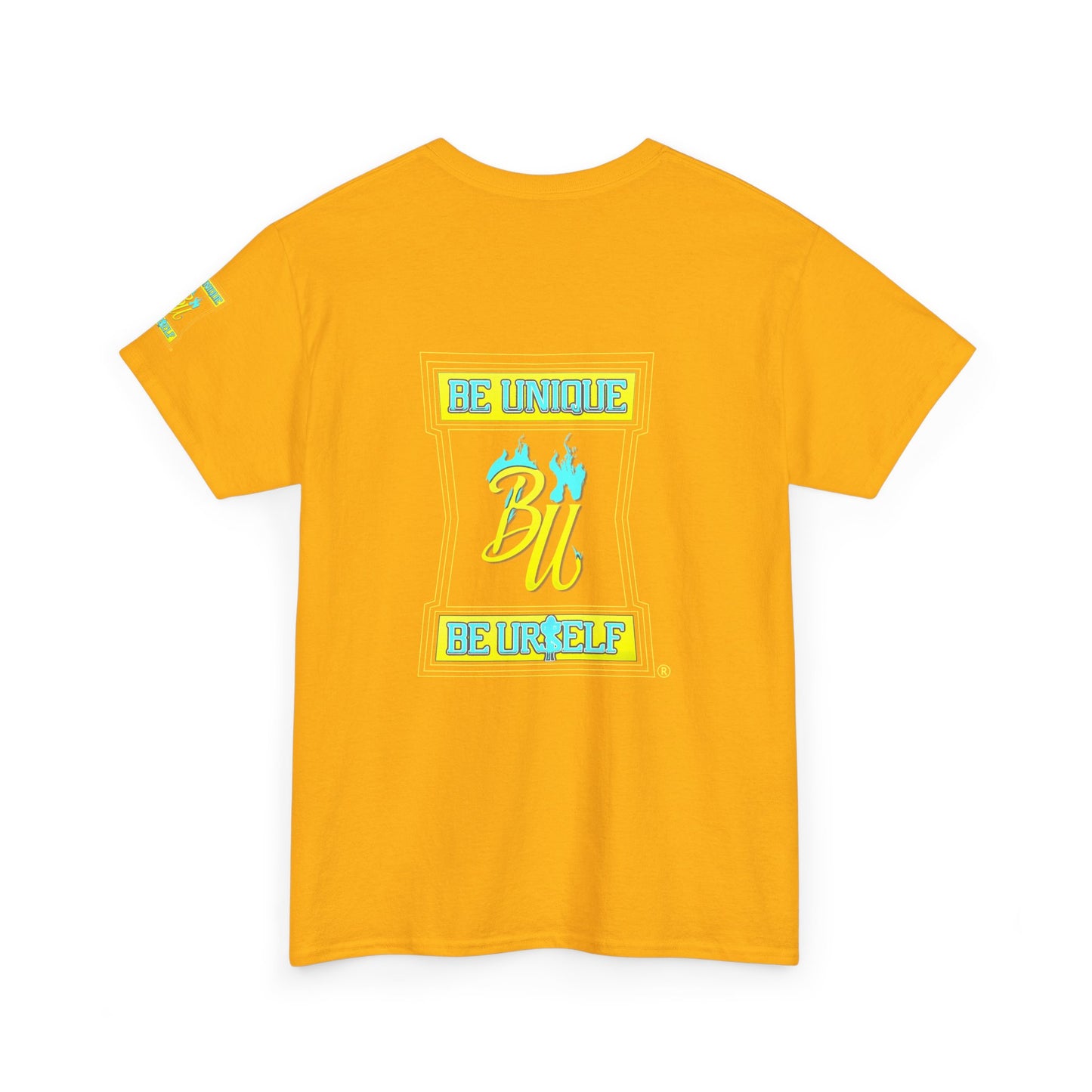 Be Unique Be Yourself Graphic Tee — Inspirational Palm Design