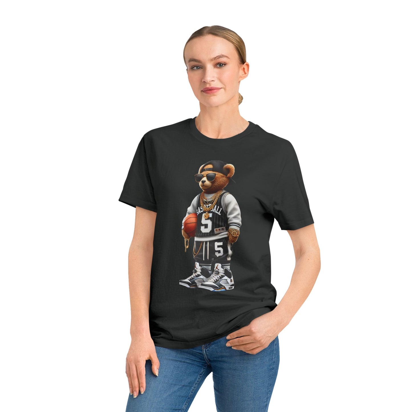 Trendy Unisex Rocker Tee, Casual Streetwear Shirt, Graphic Bear T-Shirt, Music Lover Gift, Cool Outfit for Events