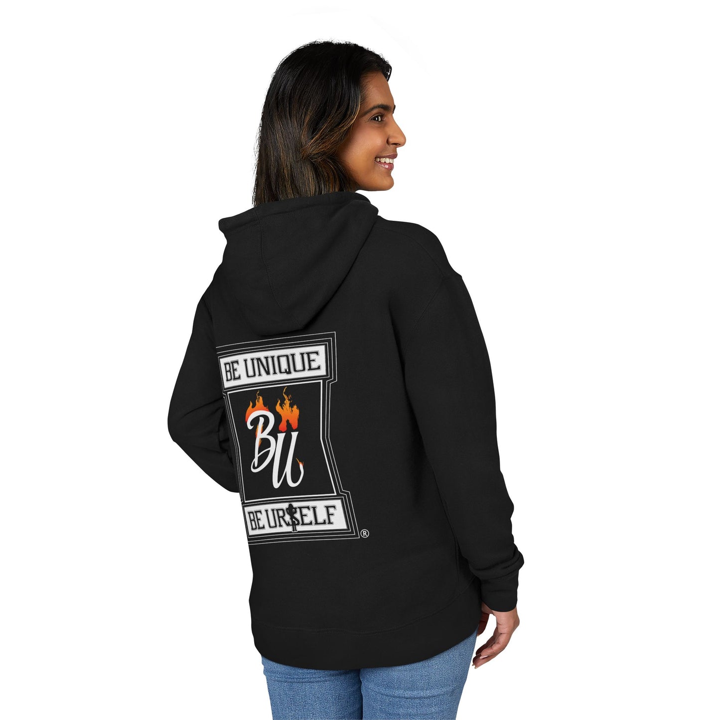 Unisex French Terry Hoodie with Inspirational Graphics