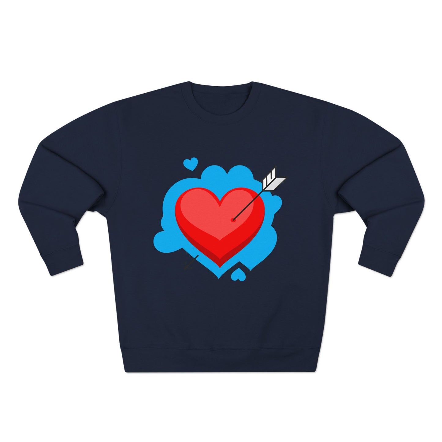 Heart & Self Expression Crewneck Sweatshirt - Cozy Unisex Top for Valentine's Day, Unique Gift, Casual Wear, Be Unique, Comfortable Fashion