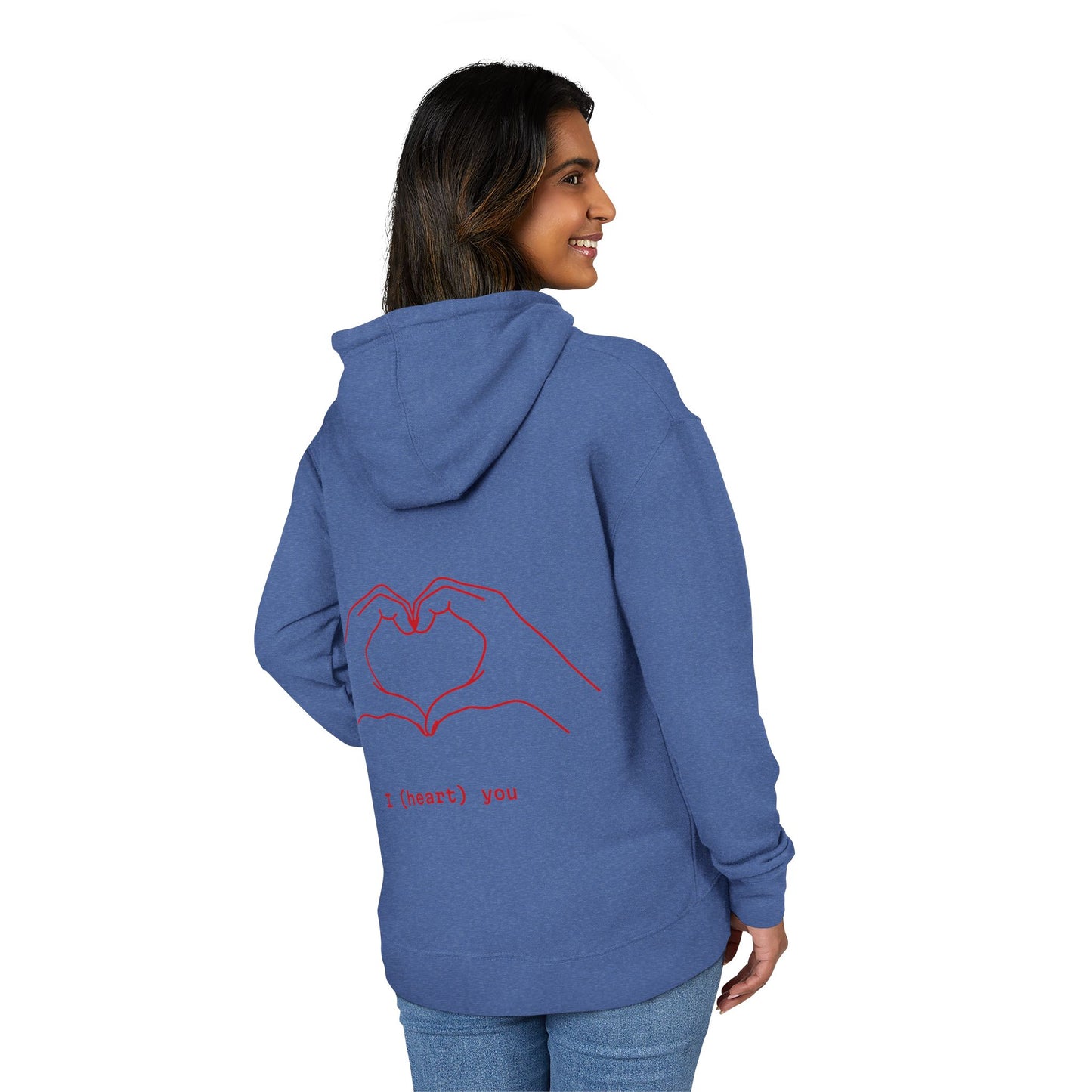 Cozy Love Hoodie | Unisex French Terry Hoodie, Casual Wear, Perfect Gift, Everyday Style, Heart Design, Valentine's Day