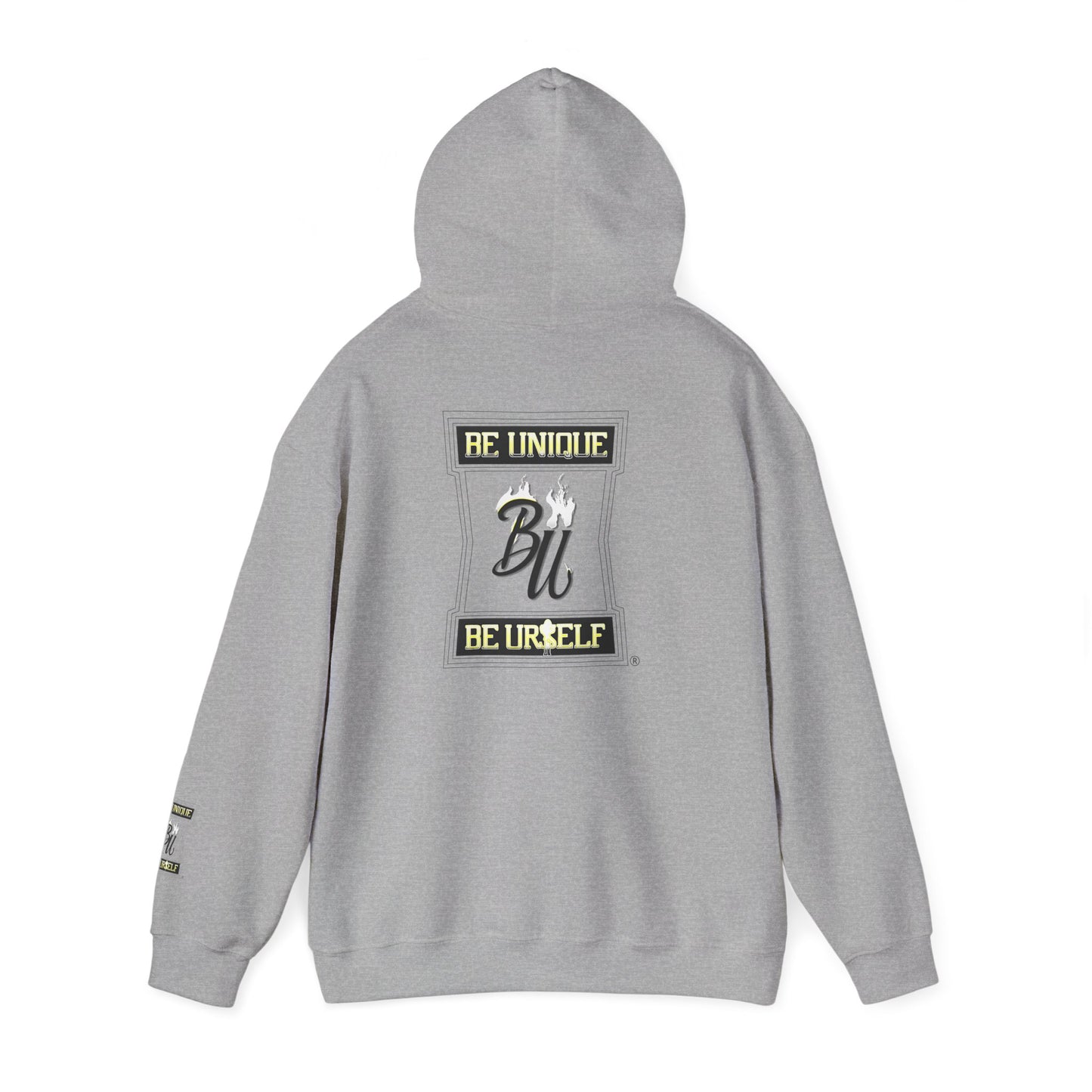 Hoodie — Cherub with Roses Design, 'Be True, Be Yourself' Inspirational Streetwear