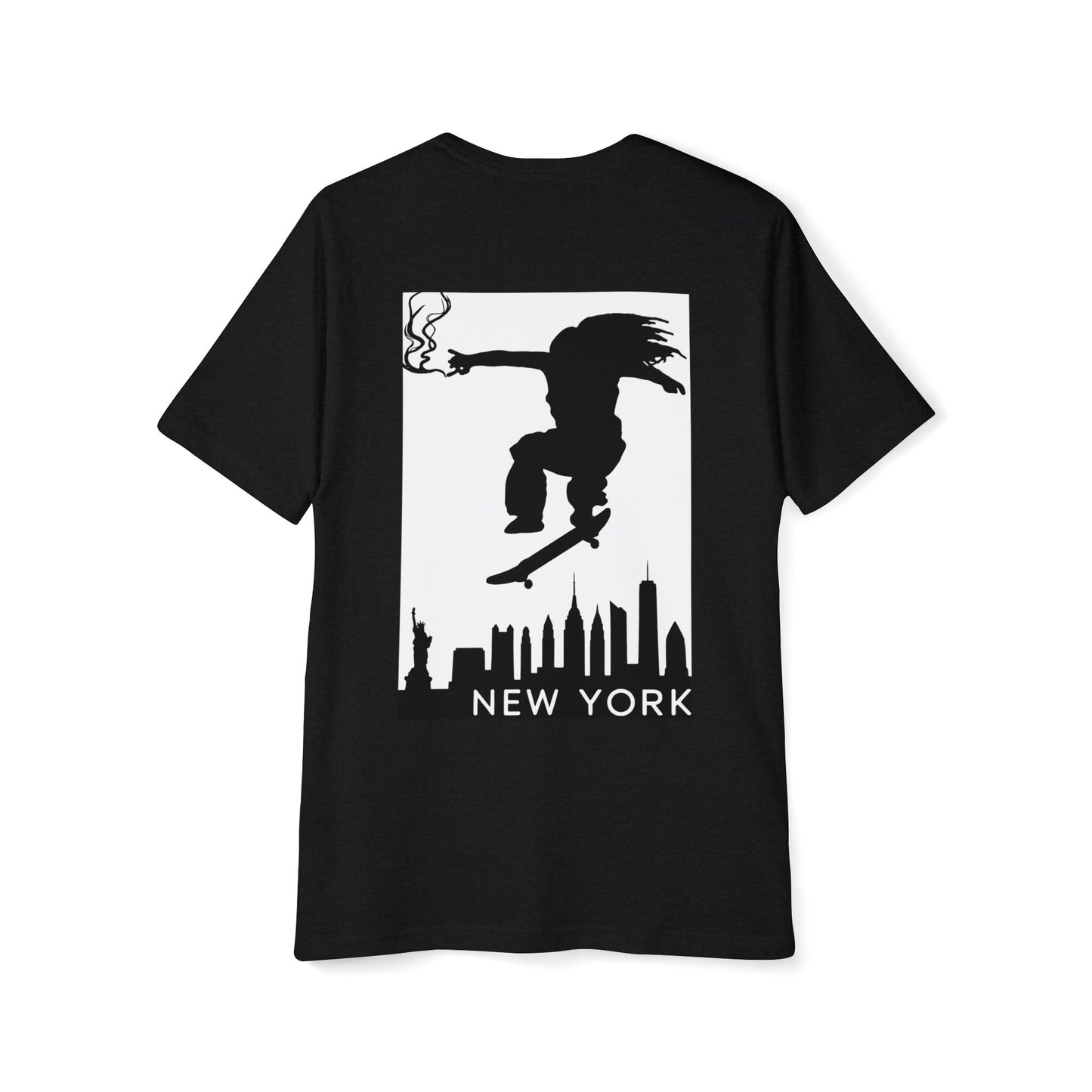 New York Skateboarder Men's Raglan T-Shirt, Streetwear, Urban Fashion, Gift for Him, Casual Wear, Cool Graphic Tee