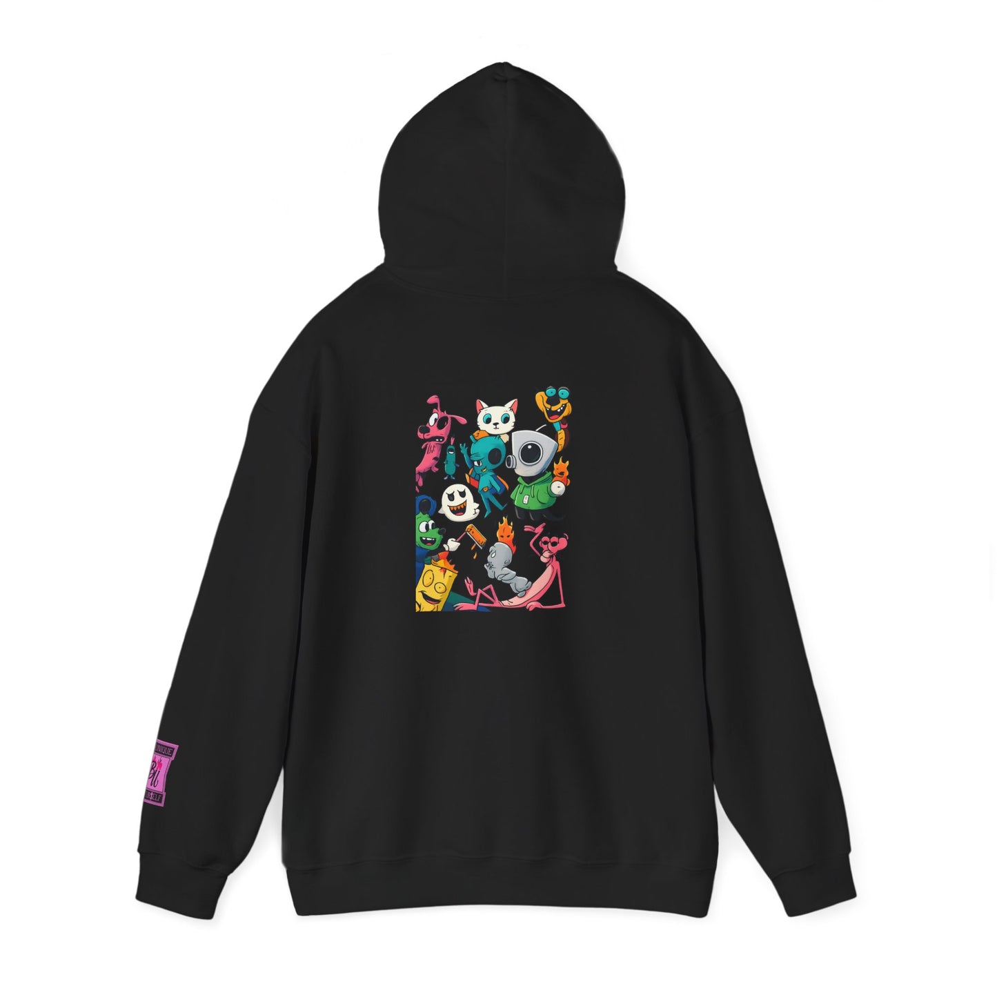 Hoodie — Cute Kawaii Character Collage Pullover