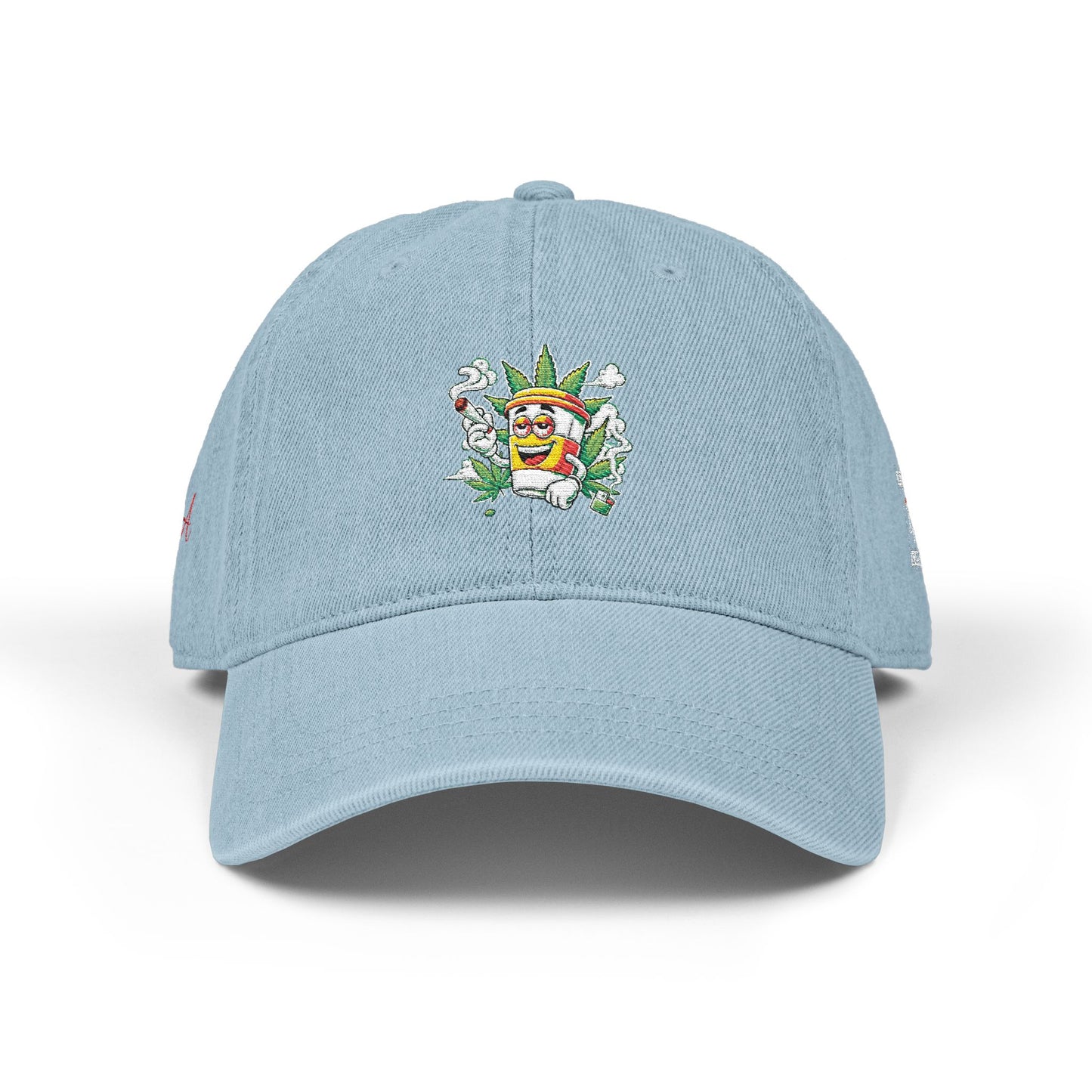 Embroidered Denim Hat, Casual Style Cap, Gift for Friends, Summer Accessory, Unique Fun Hat, Outdoor Style