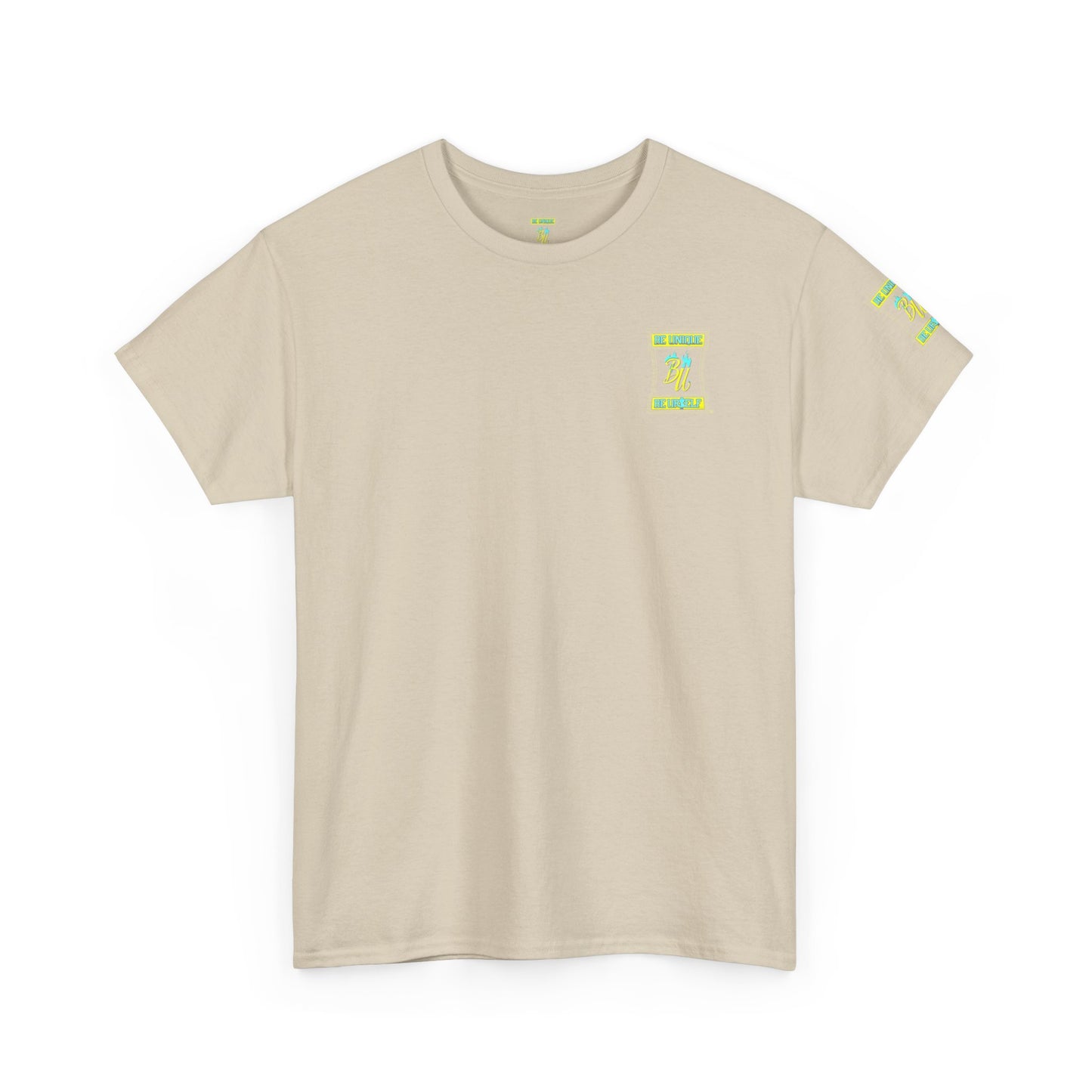 Be Unique Be Yourself Graphic Tee — Inspirational Palm Design