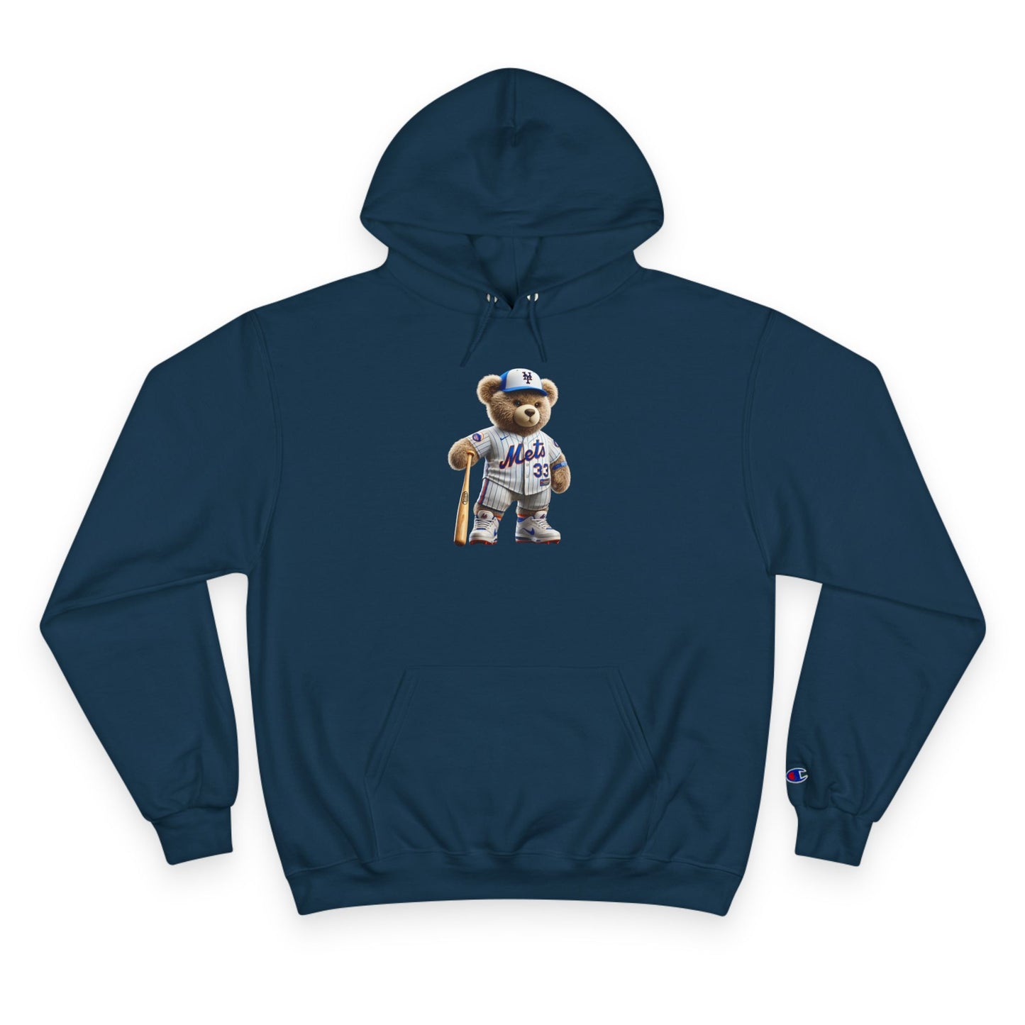 Cute Sports Bear Hoodie, Cozy Sweatshirt, Gift for Sports Fans, Casual Wear, Unisex Champion Hoodie, Birthday Present, Animal Lover Apparel